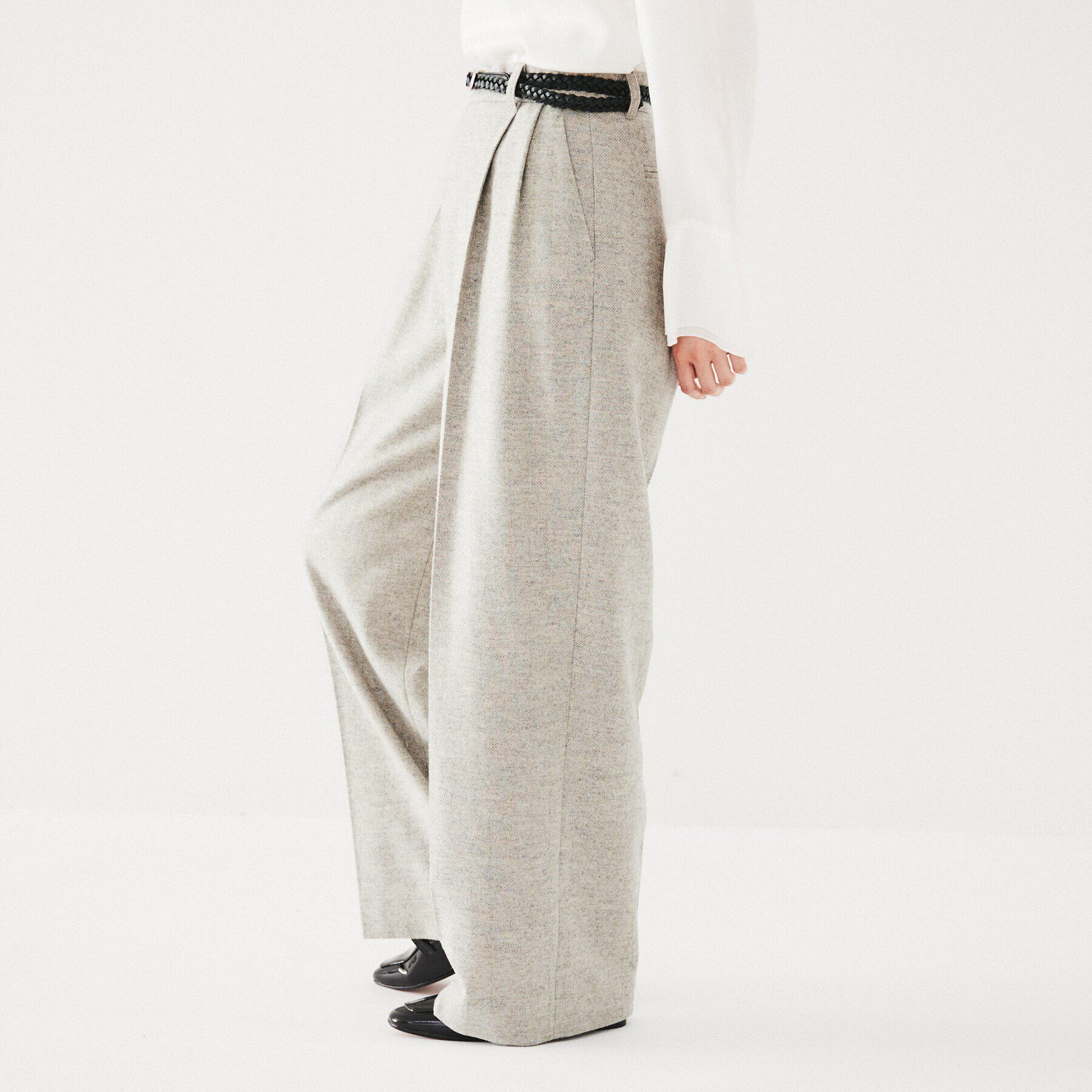 UNTITLED「【ゆったり/日本製/こなれ感】ラメストライプパンツ」|その他|