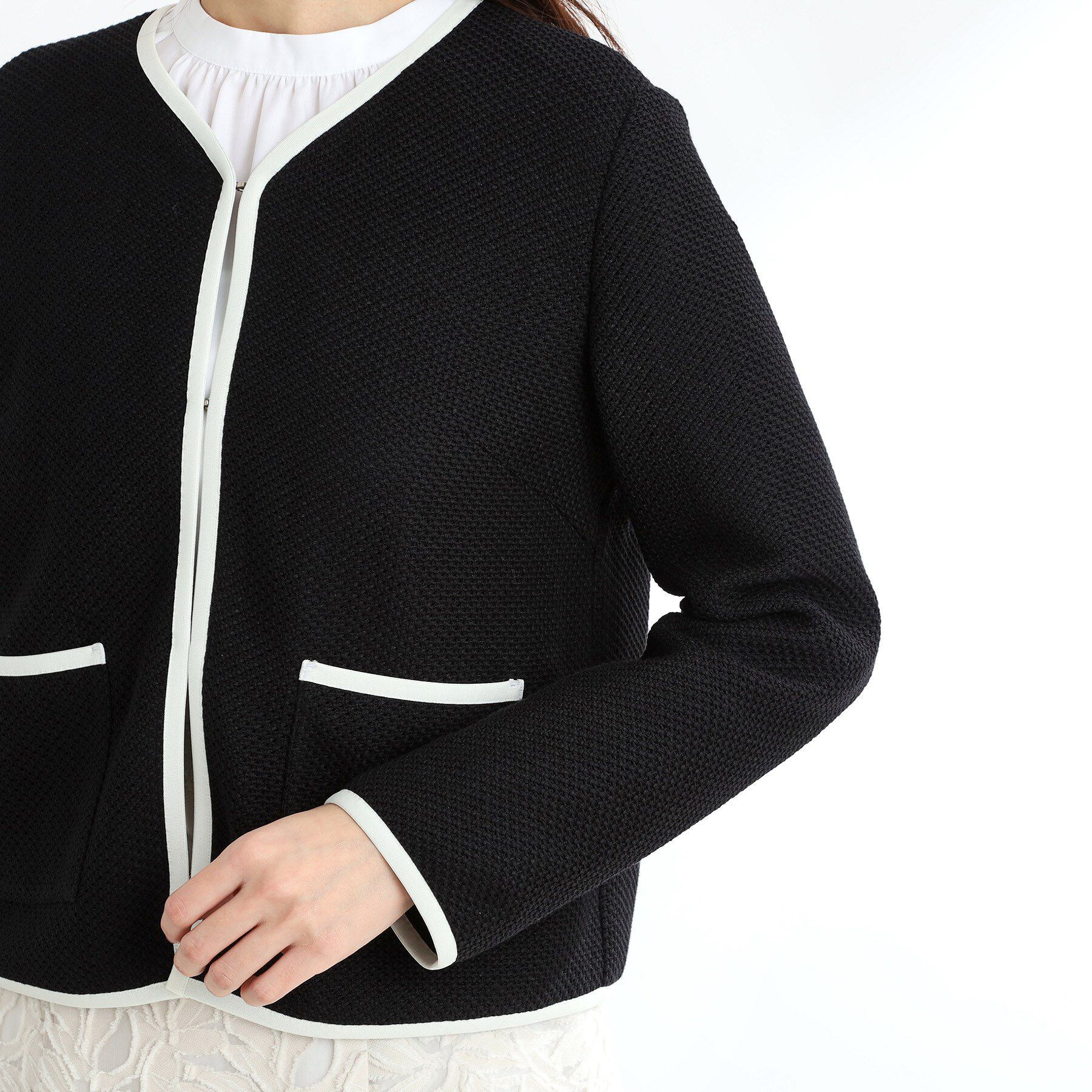 Reflect「【夏SALE／R‐QUALITY／手洗い可】ラッセルジャケット」|ノーカラージャケット|