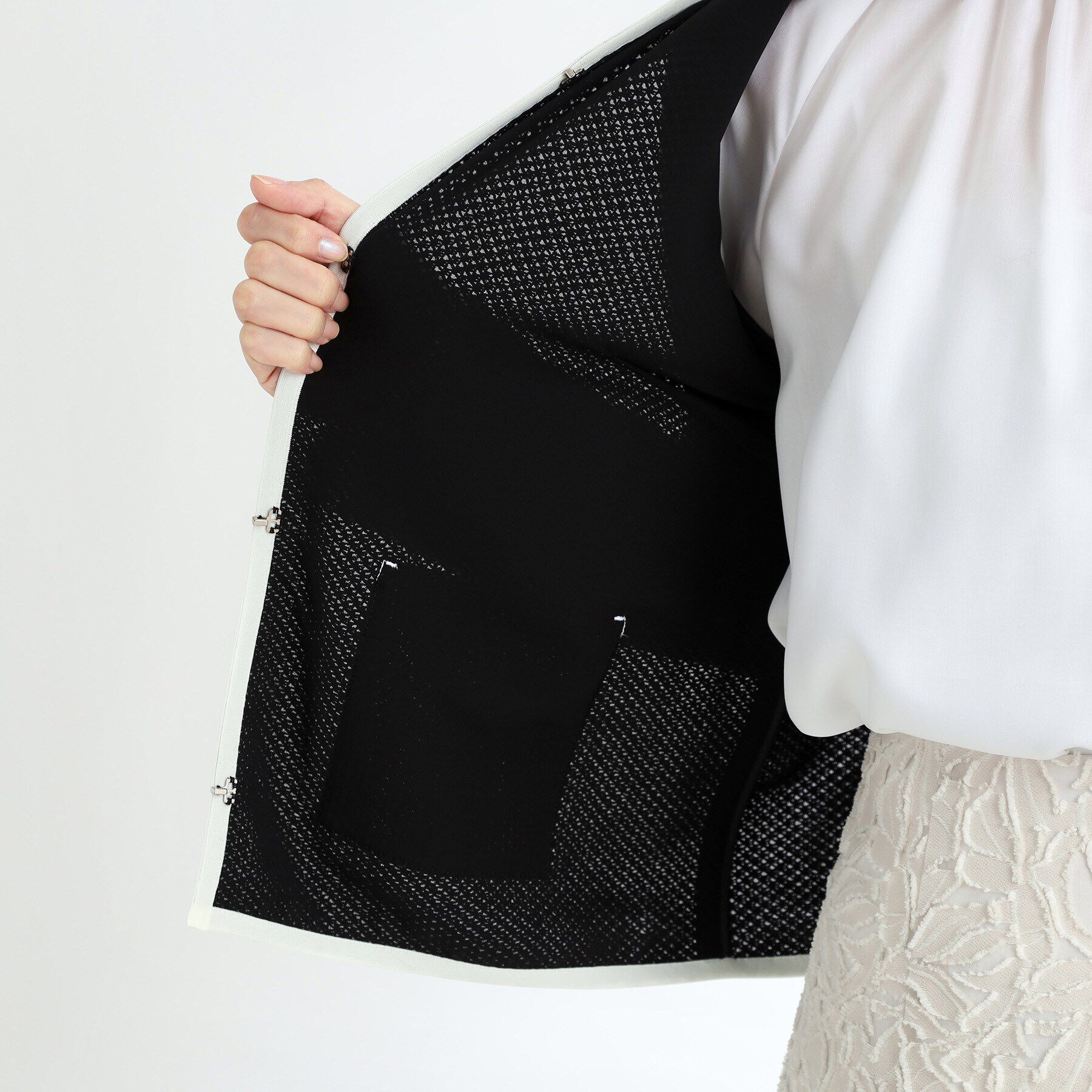 Reflect「【夏SALE／R‐QUALITY／手洗い可】ラッセルジャケット」|ノーカラージャケット|