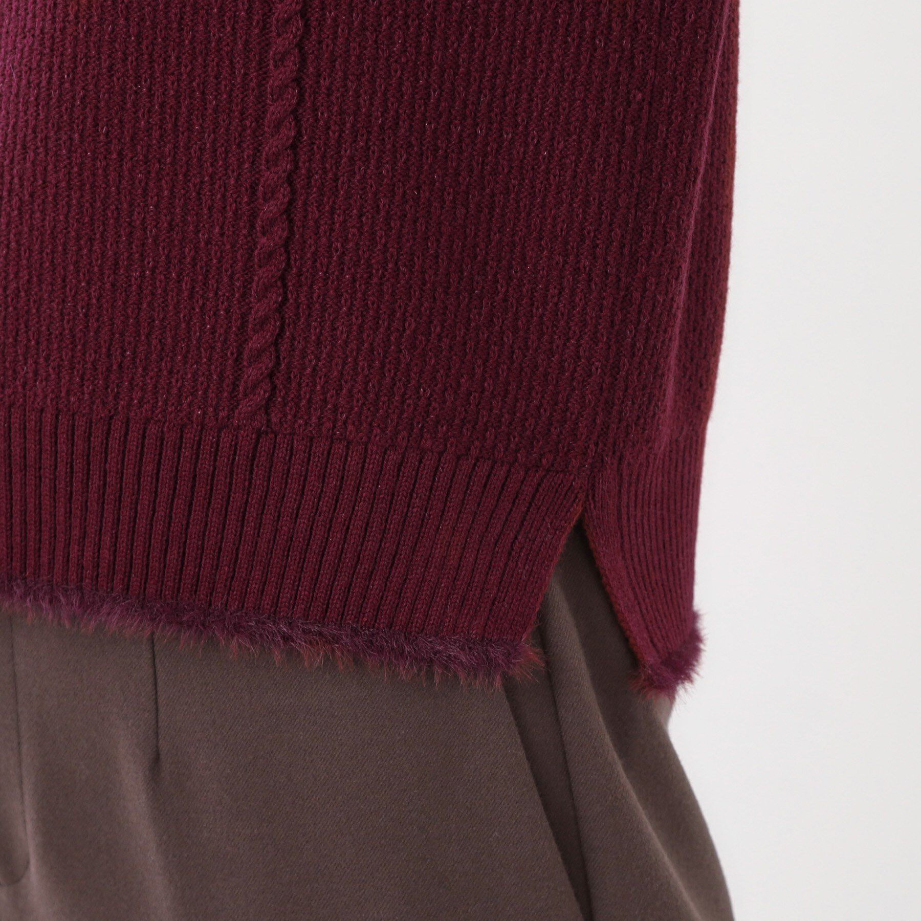 Reflect「【ほんのりラメ感◎】ケーブル柄ニット」|ニット・セーター|