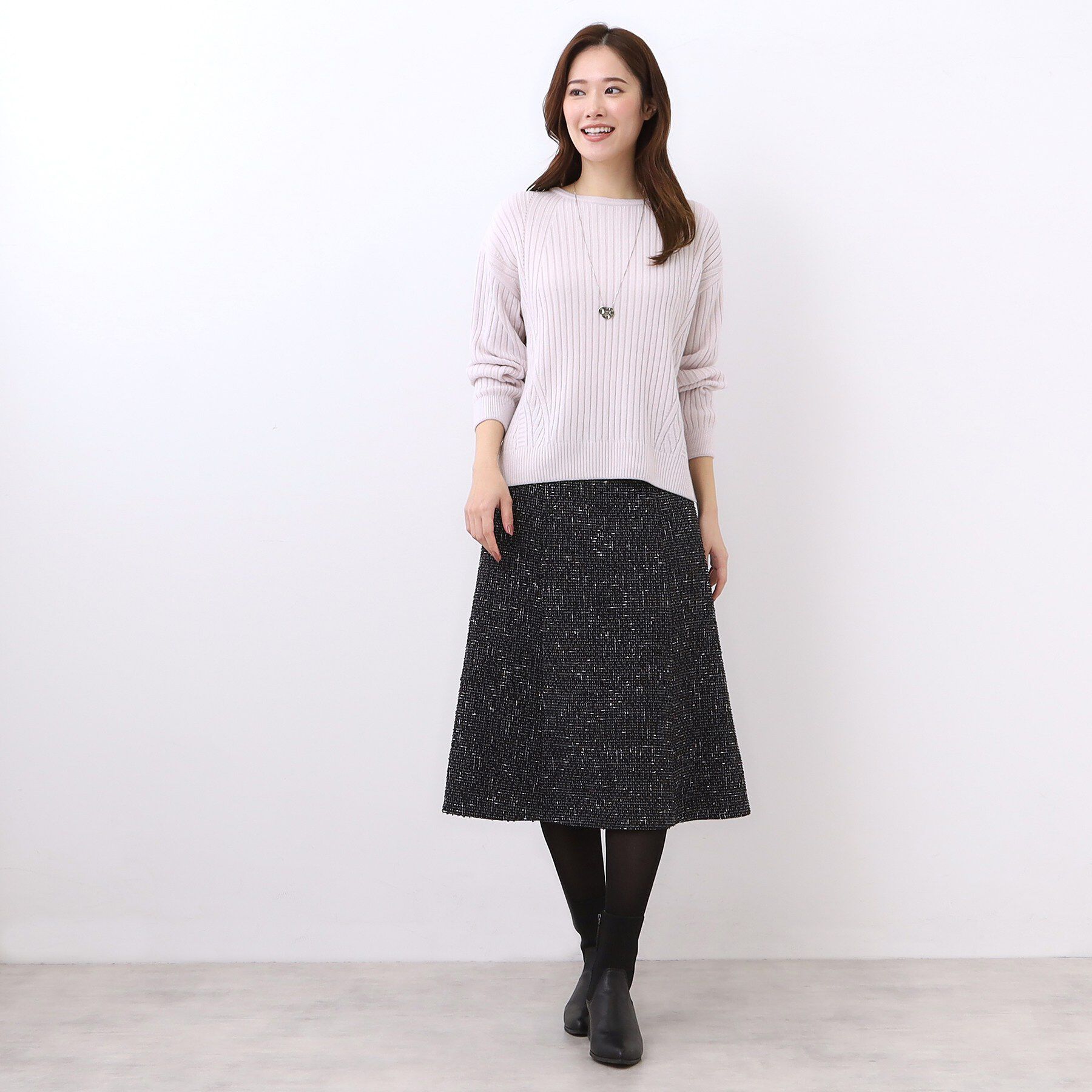 Reflect「【ゆったり着られる◎】ワイドリブニットプルオーバー」|ニット・セーター|