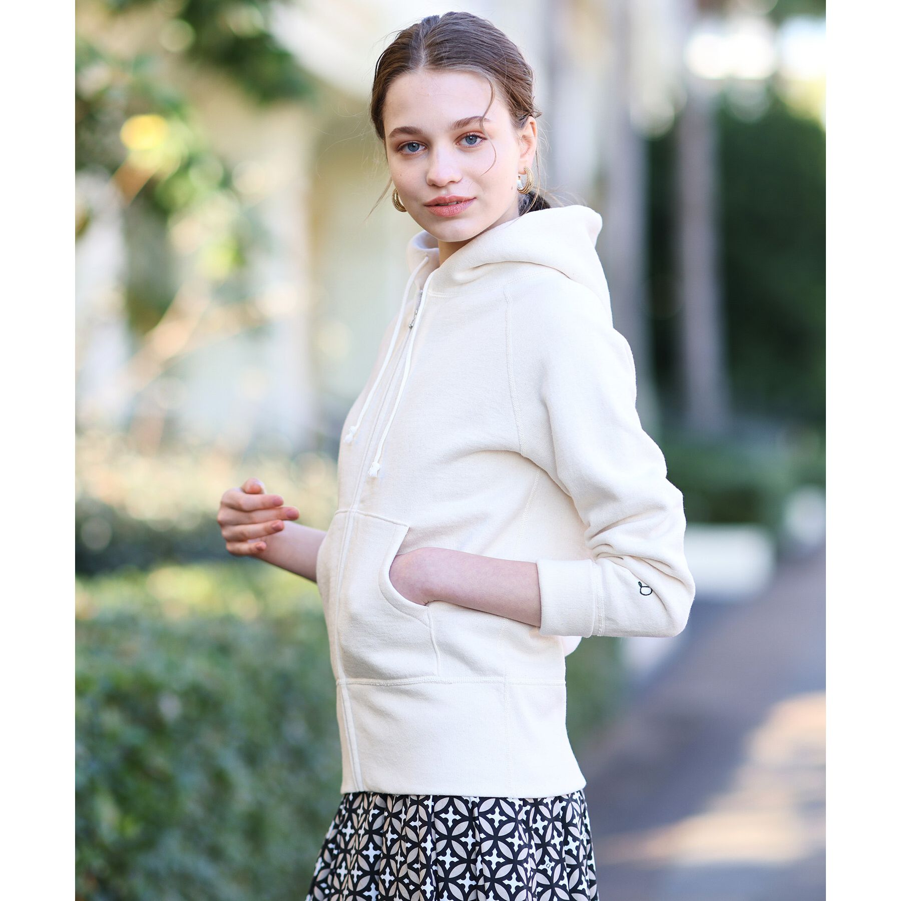 DRESSTERIOR「デキシー吊裏毛ジップアップパーカ」|パーカー|