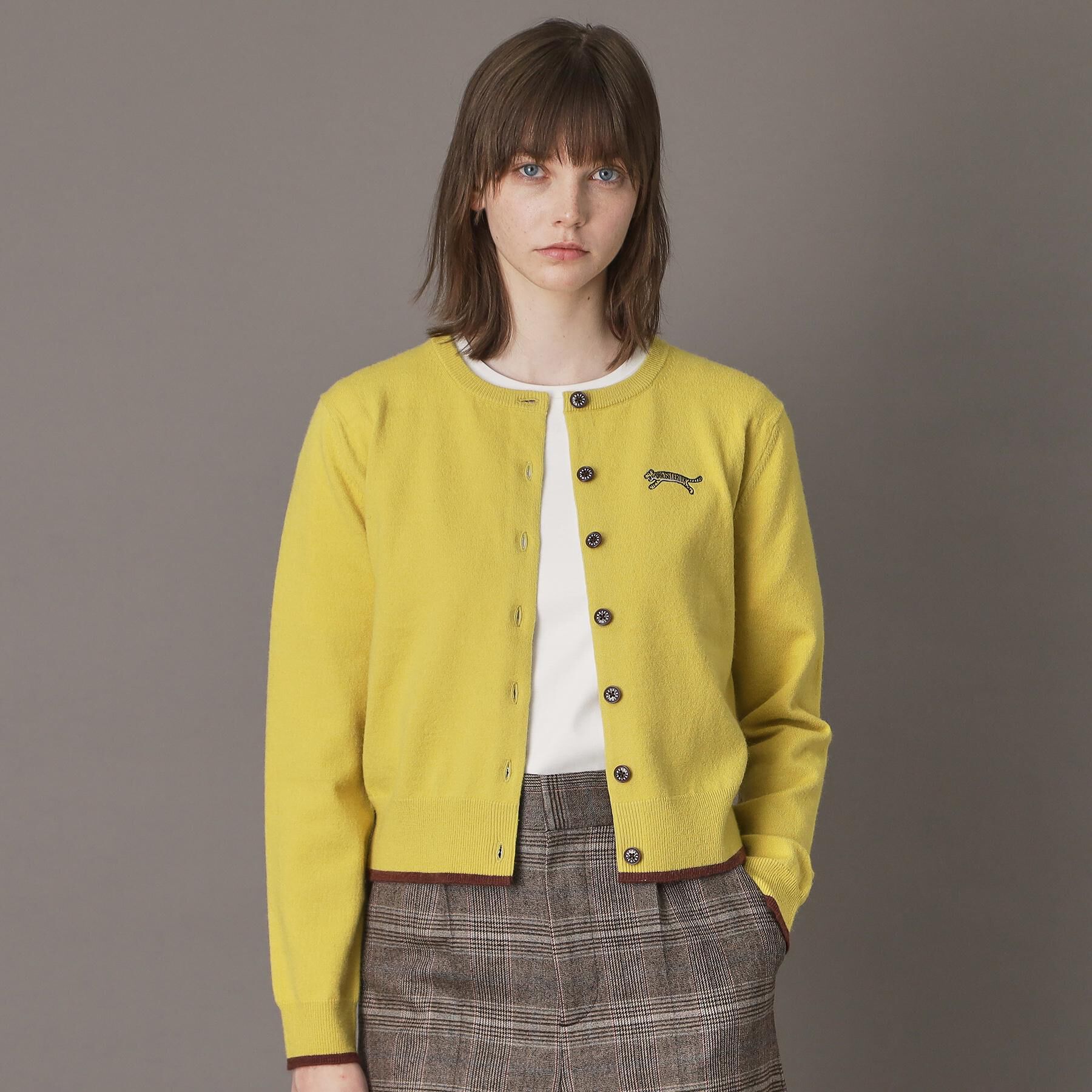 DRESSTERIOR「【CLASSY．12月号掲載】タイガーエンブロイダリークルーネックカーディガン」|カーディガン|