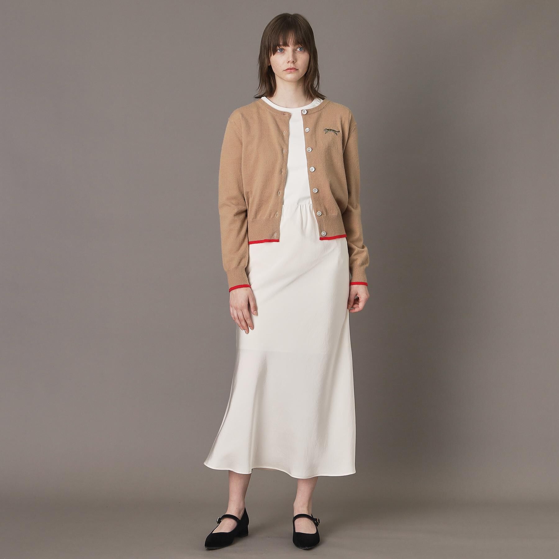 DRESSTERIOR「【CLASSY．12月号掲載】タイガーエンブロイダリークルーネックカーディガン」|カーディガン|