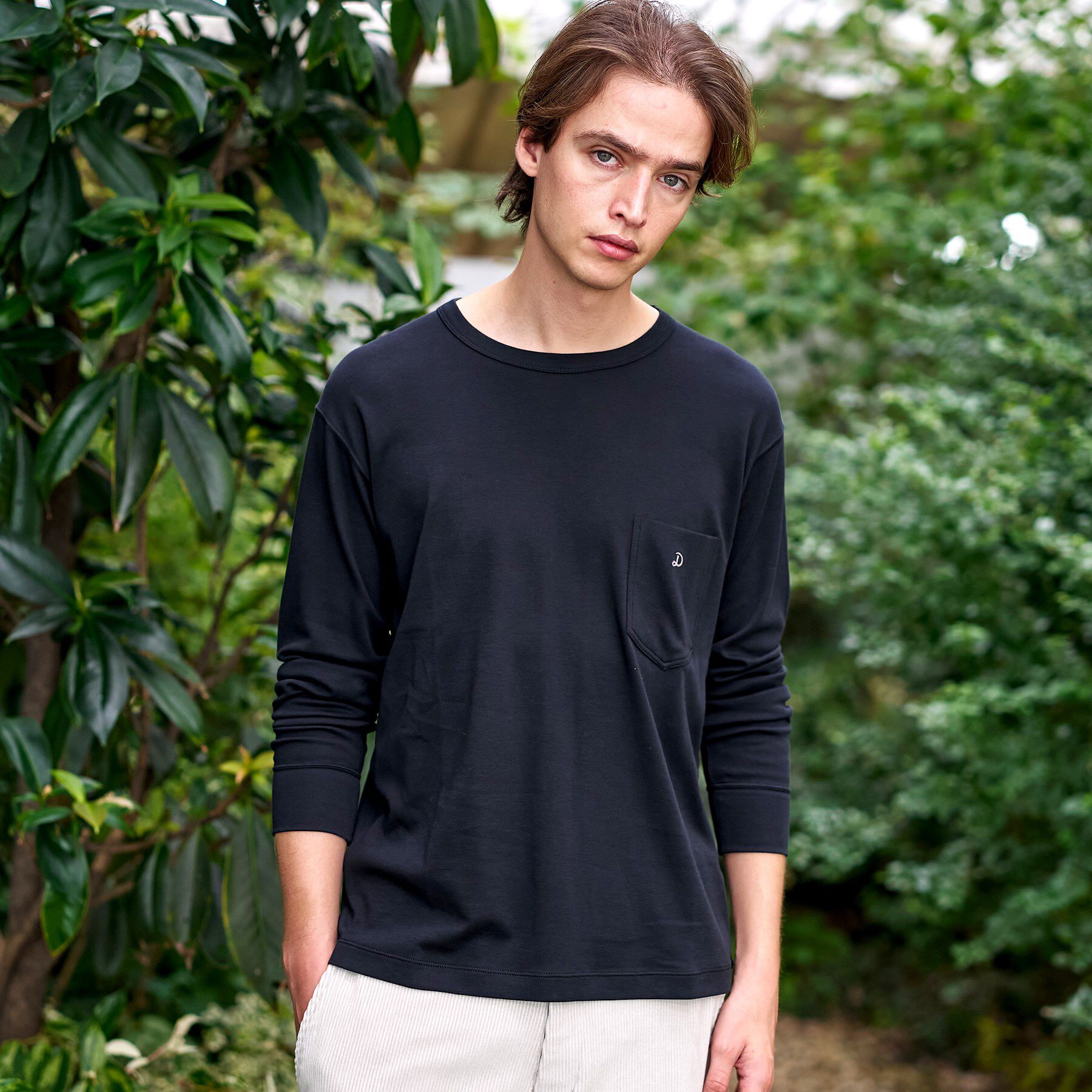 DRESSTERIOR「【吸湿発熱/保湿素材】ホカウル ロングTシャツ」|Tシャツ・カットソー|ブラック(019)