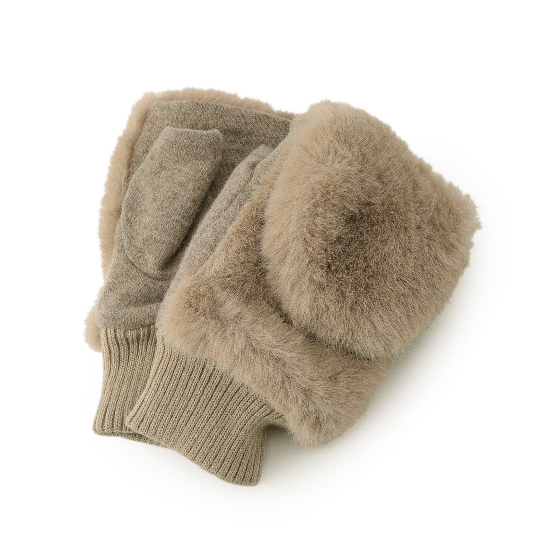 grove「フェイクファーミトン【2WAY】」|手袋|