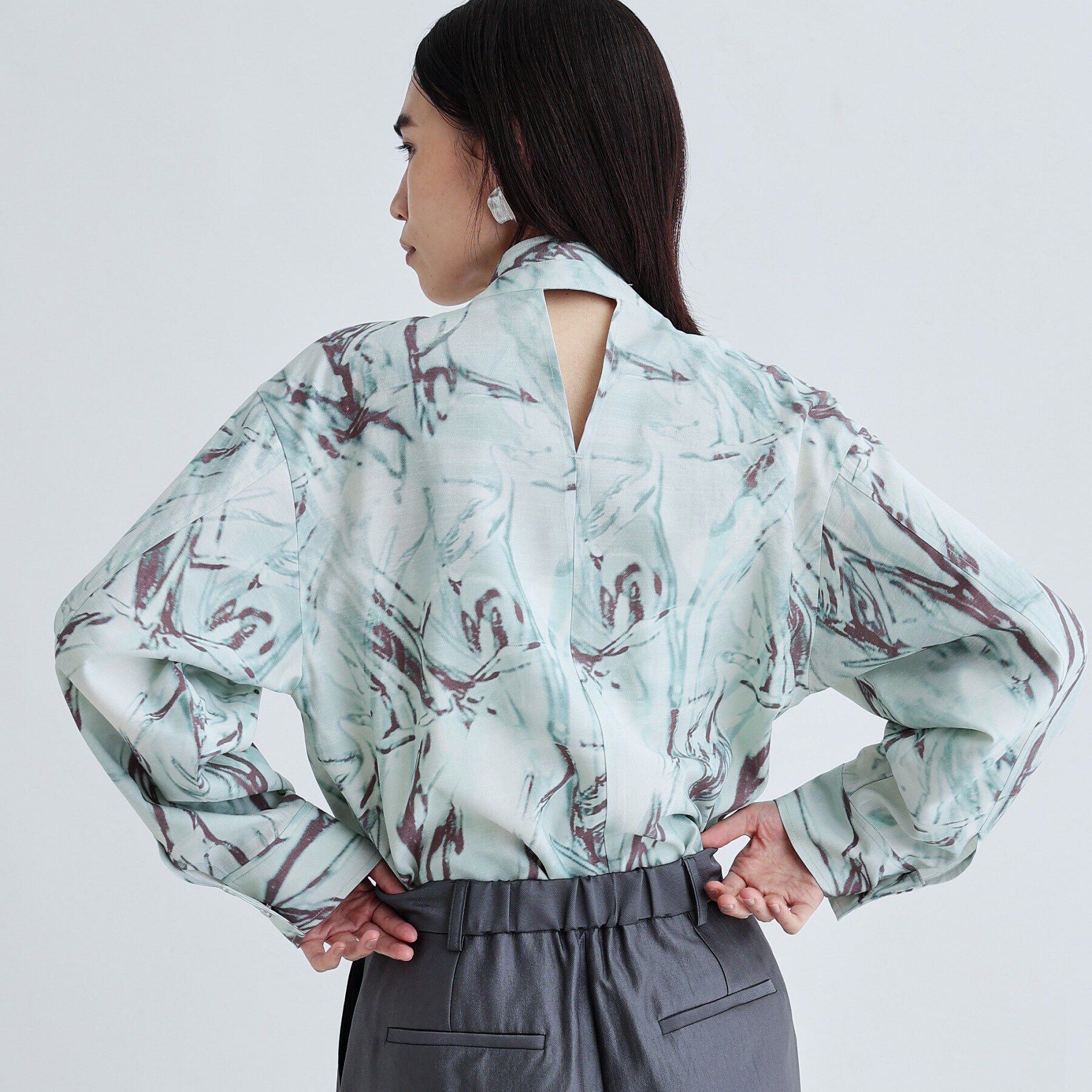 GALLEST「ウォータープリントシャツ」|シャツ・ブラウス|