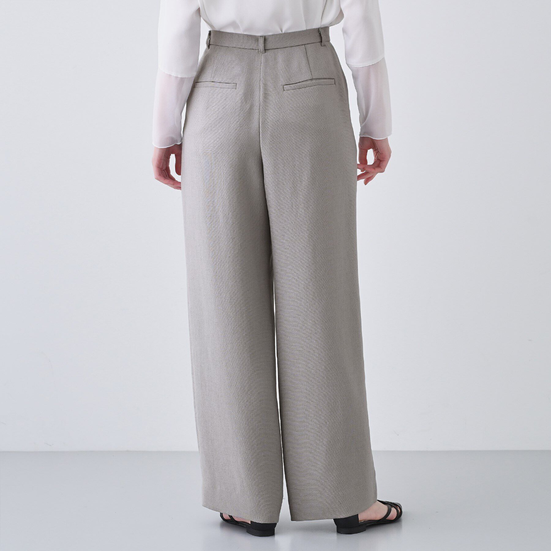 INDIVI「【日本製／トリアセテート】ストレートラインパンツ」|その他|