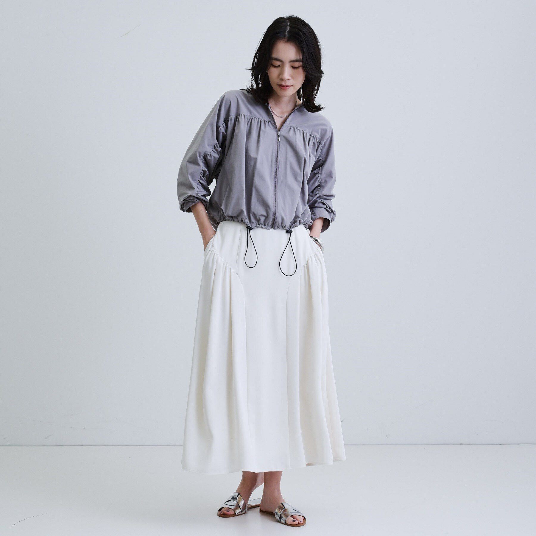 GALLEST「ドレープギャザースカート」|スカート|