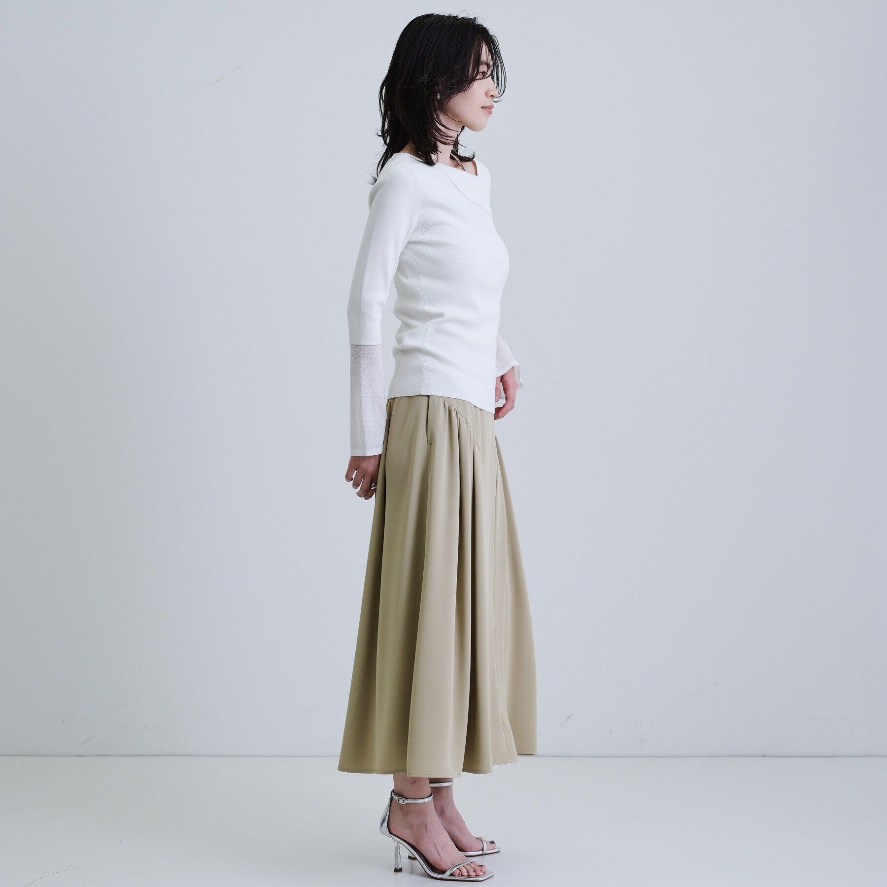 GALLEST「ドレープギャザースカート」|スカート|