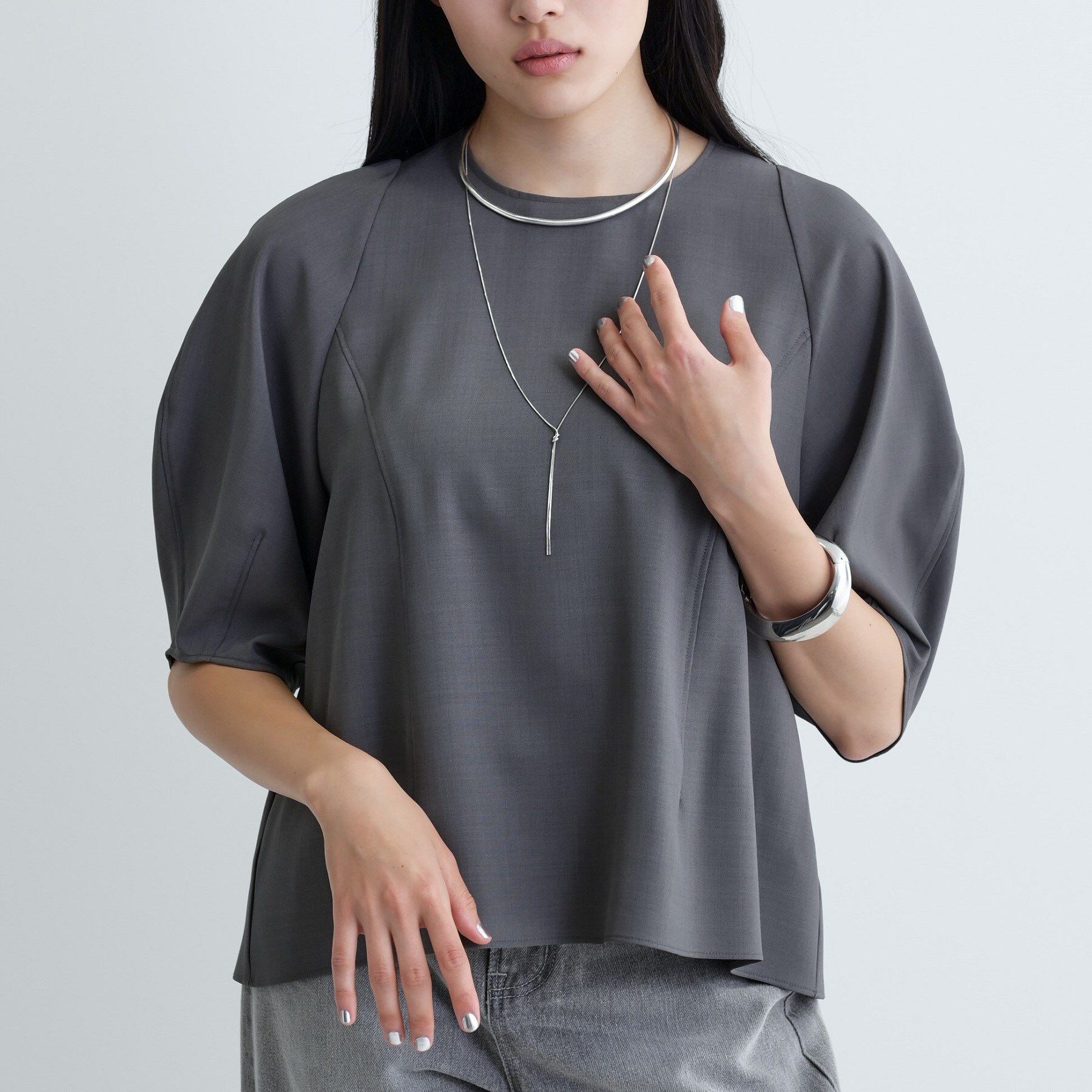 GALLEST「【セットアップ対応】バルーンスリーブブラウス【通勤・セレモニー】」|シャツ・ブラウス|