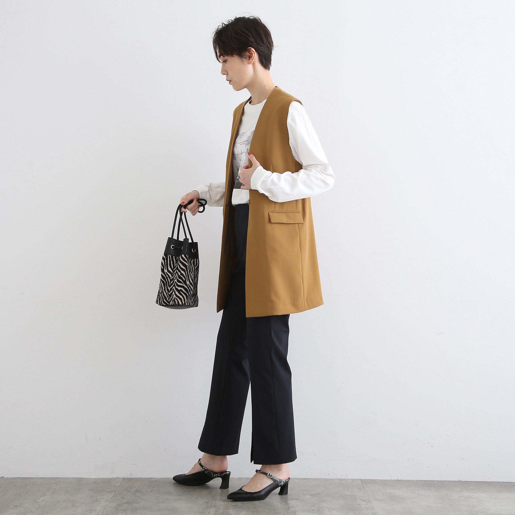 INDIVI「【褒められパンツ/洗える/接触冷感/UVケア】スリット入りストレートパンツ」|その他|