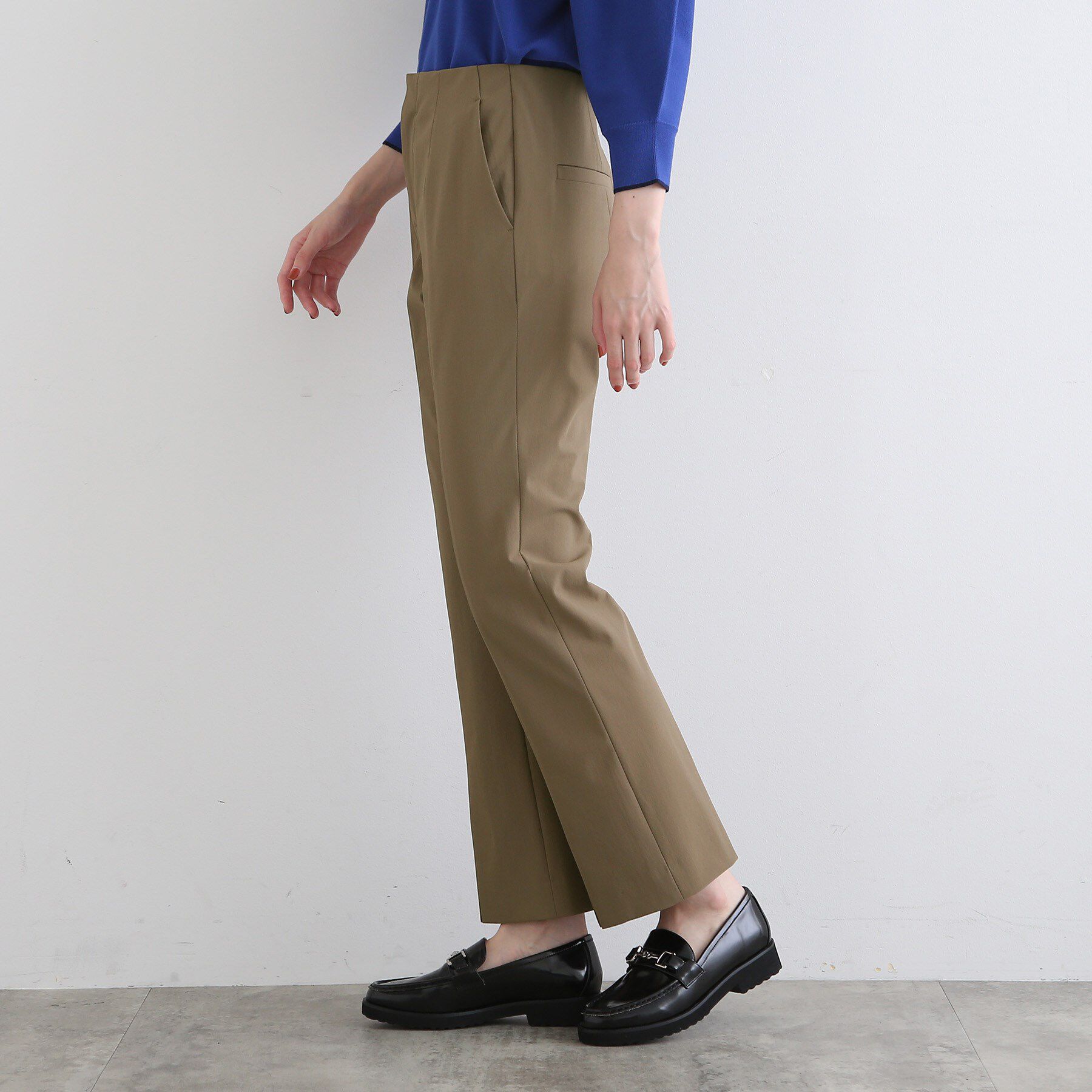 INDIVI「【褒められパンツ/洗える/接触冷感/UVケア】スリット入りストレートパンツ」|その他|