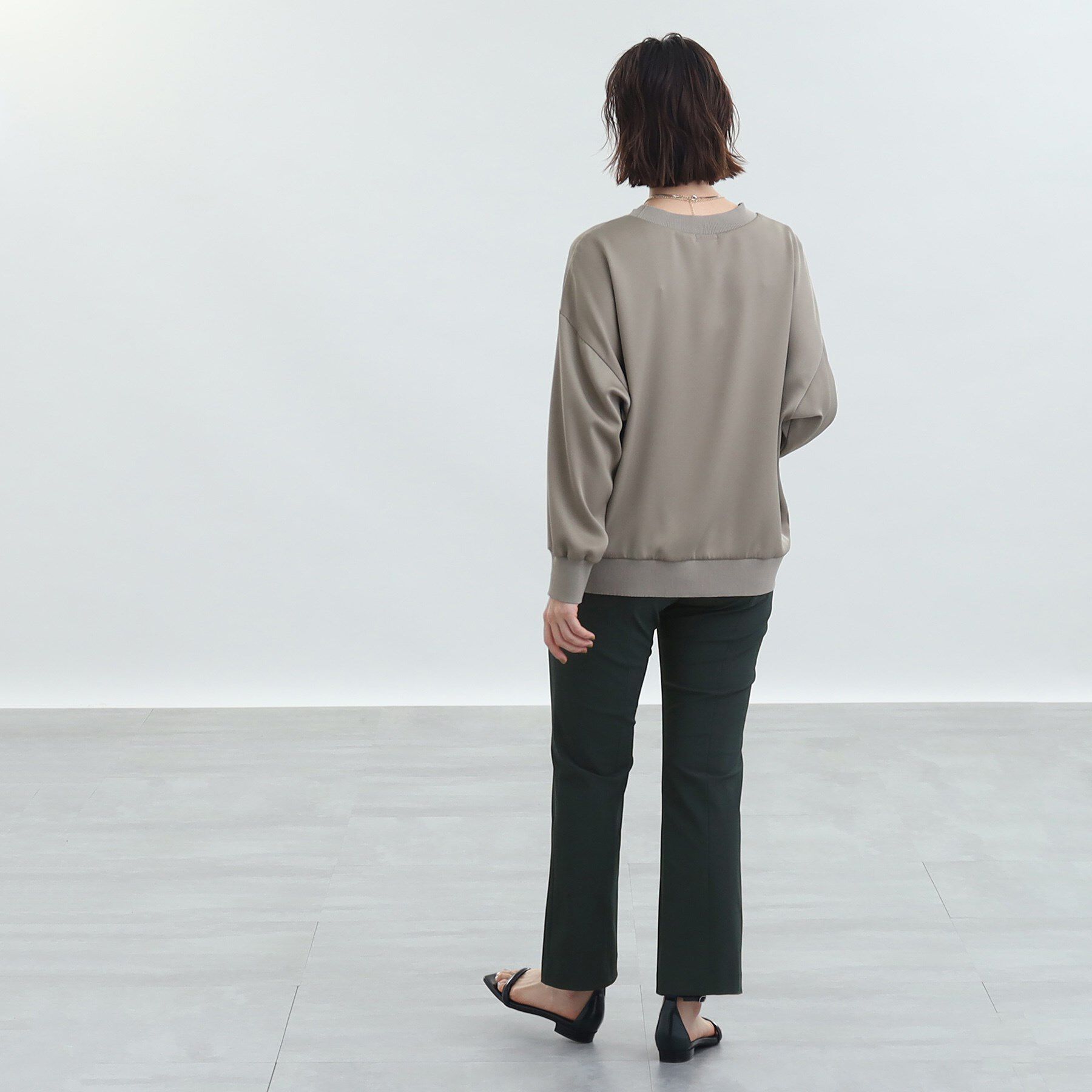 INDIVI「【褒められパンツ/洗える/接触冷感/UVケア】スリット入りストレートパンツ」|その他|