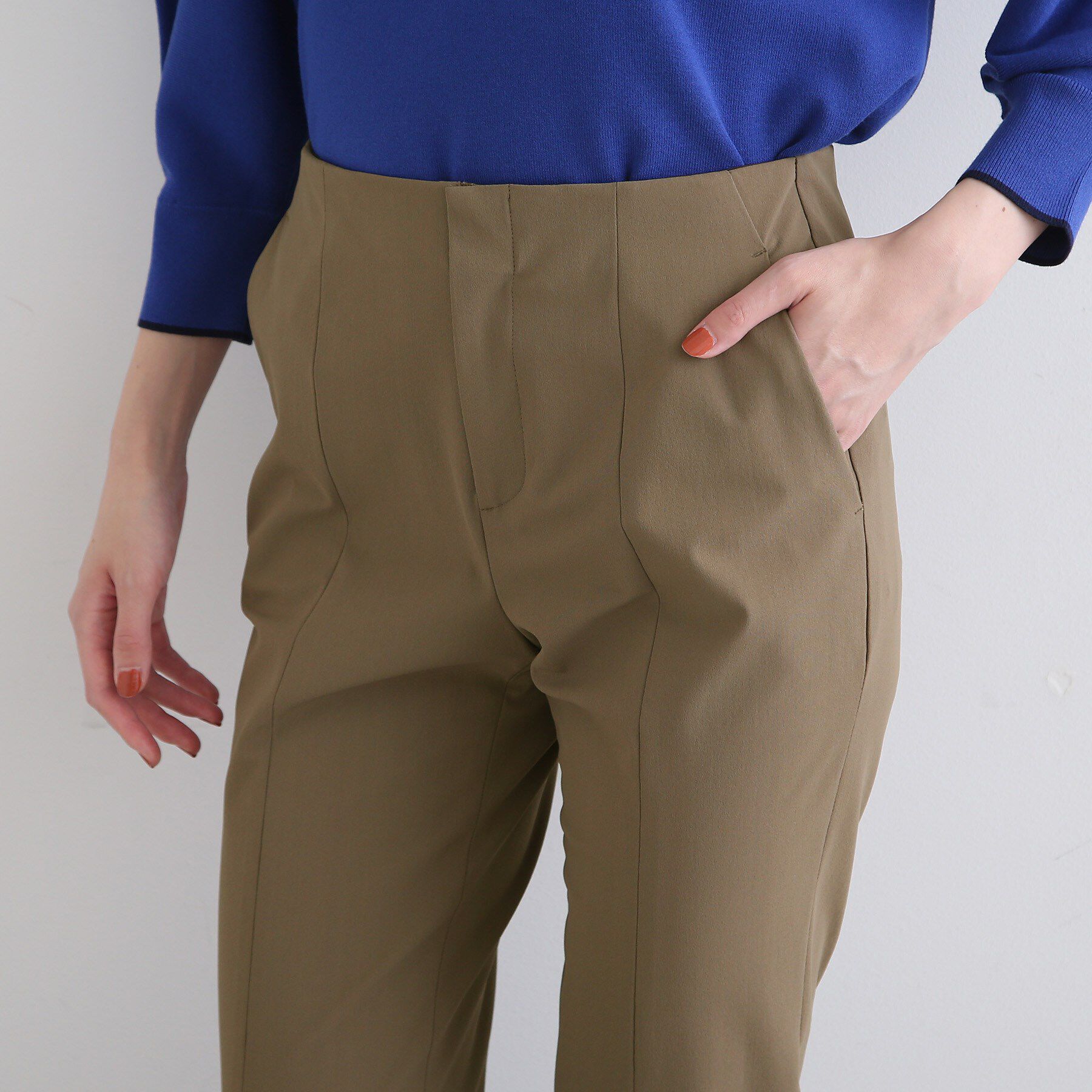 INDIVI「【褒められパンツ/洗える/接触冷感/UVケア】スリット入りストレートパンツ」|その他|