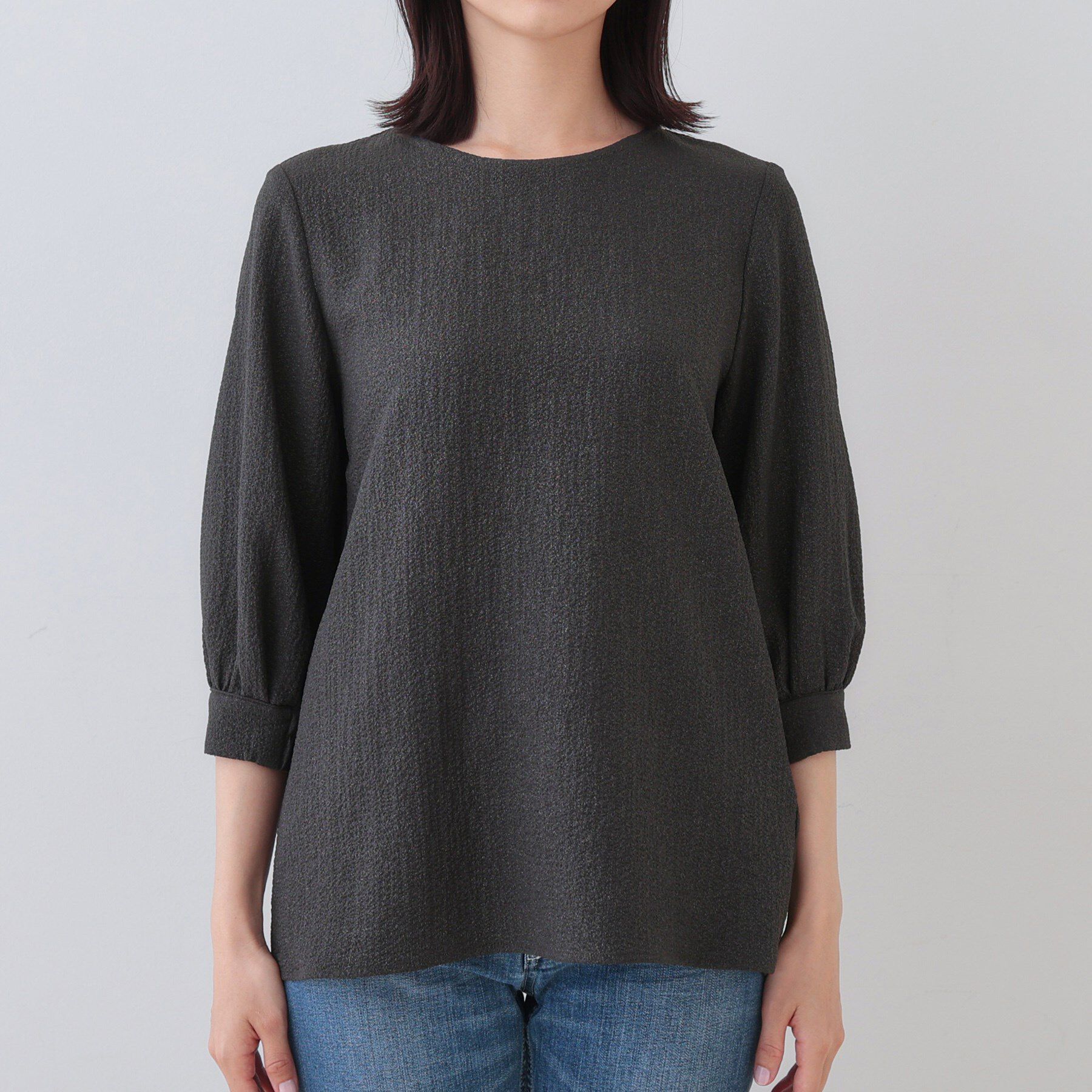 INDIVI「【ラメ】シンプルTブラウス」|シャツ・ブラウス|