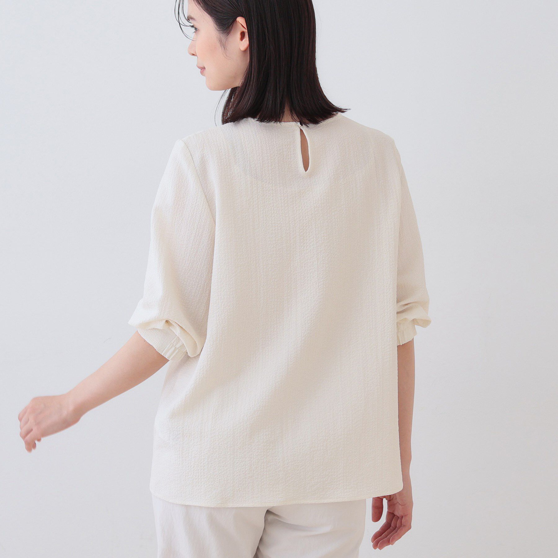 INDIVI「【ラメ】シンプルTブラウス」|シャツ・ブラウス|