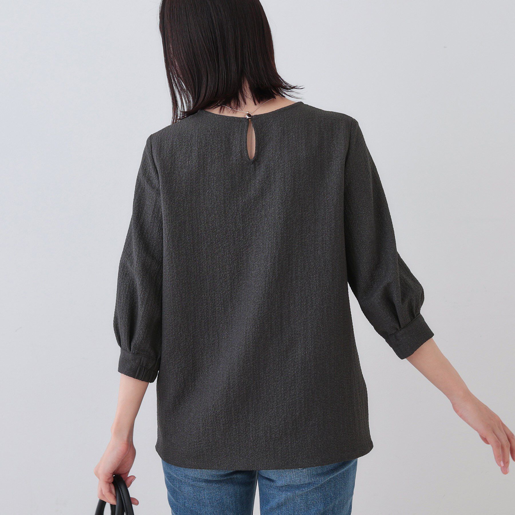 INDIVI「【ラメ】シンプルTブラウス」|シャツ・ブラウス|