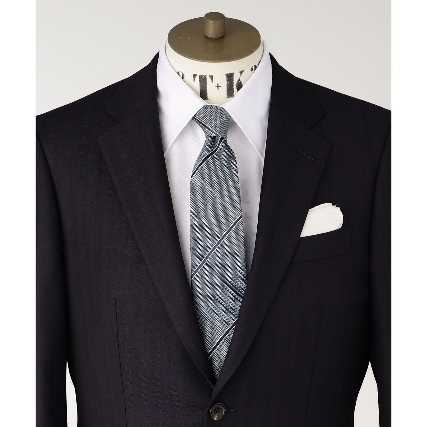 TAKEO KIKUCHI「【THE FLAGSHIP】番千鳥 グレンプレイド ストライプ ネクタイ」|ネクタイ・蝶ネクタイ|ﾌﾞﾗｯｸ(219)