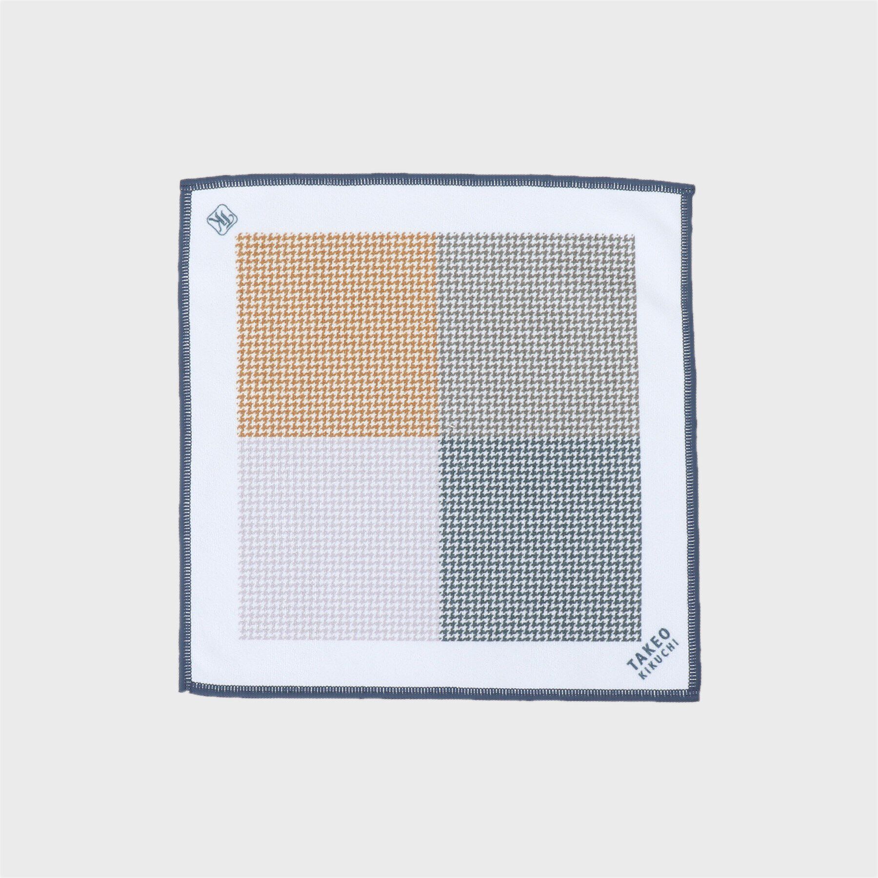 TAKEO KIKUCHI「番千鳥カラーブロックフォンカチ」|ハンカチ|ﾌﾞﾙｰｸﾞﾘｰﾝ(598)