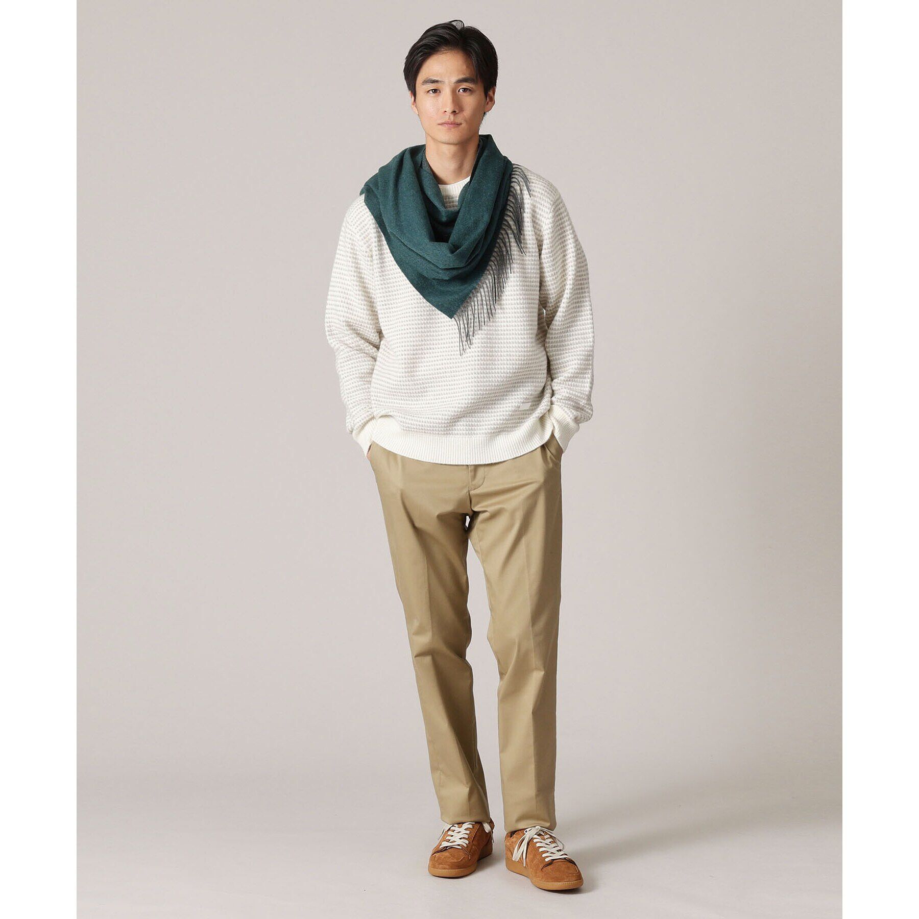 TAKEO KIKUCHI「【洗えるカシミヤ】大きめシングルリバー マフラー」|ストール|