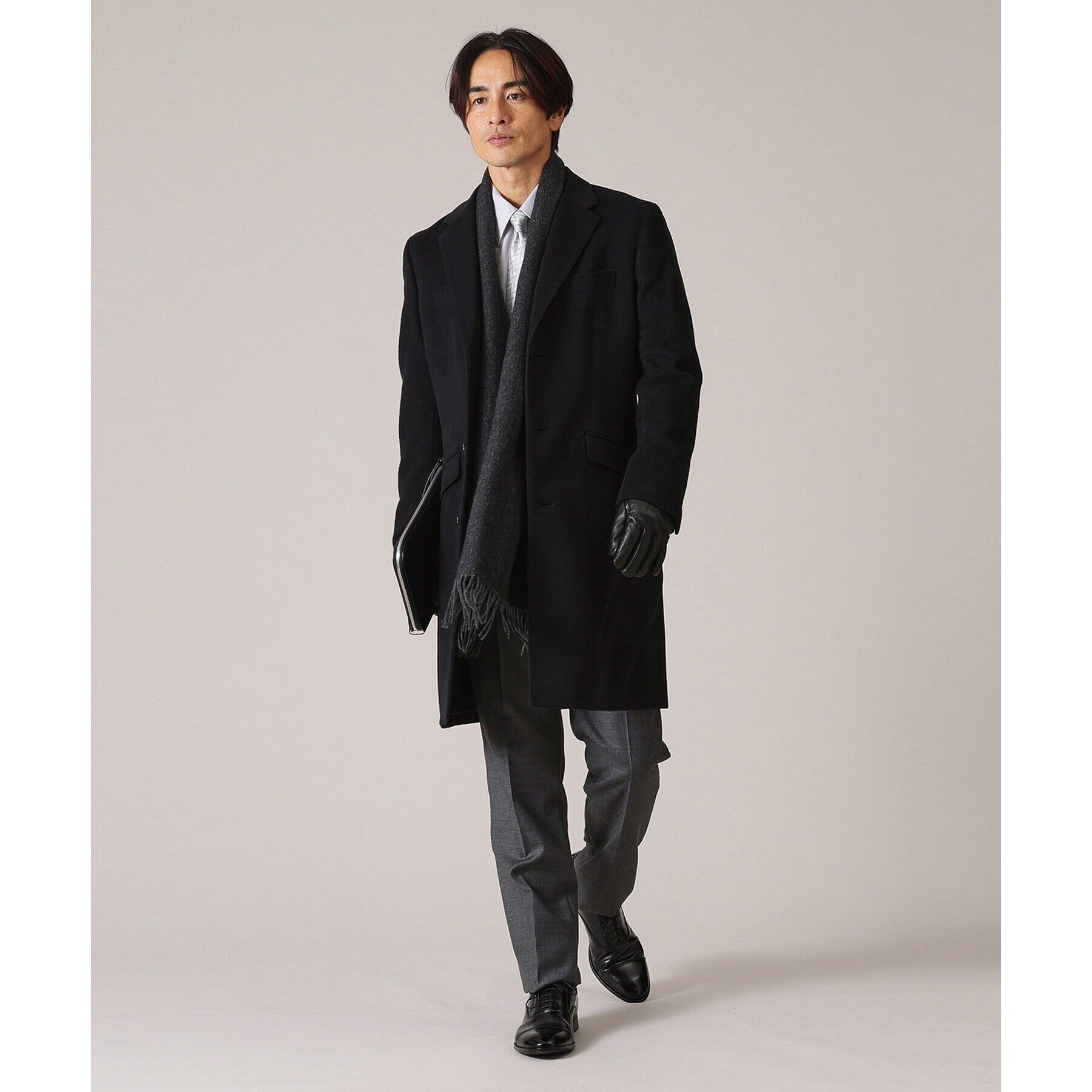 TAKEO KIKUCHI「【洗えるカシミヤ】大きめシングルリバー マフラー」|ストール|