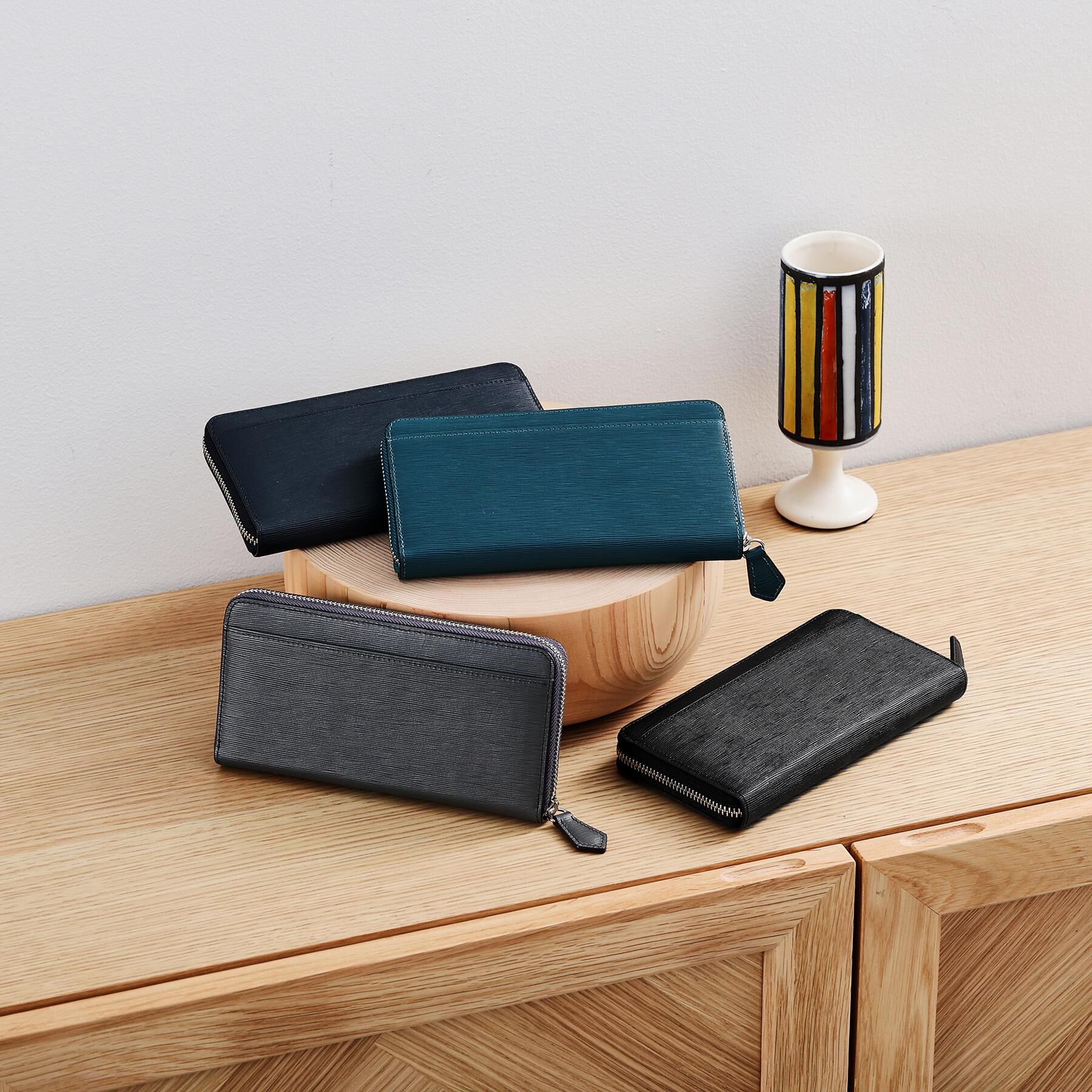 TAKEO KIKUCHI「【NEW レザーリップルシリーズ】ロングウォレット」|財布|