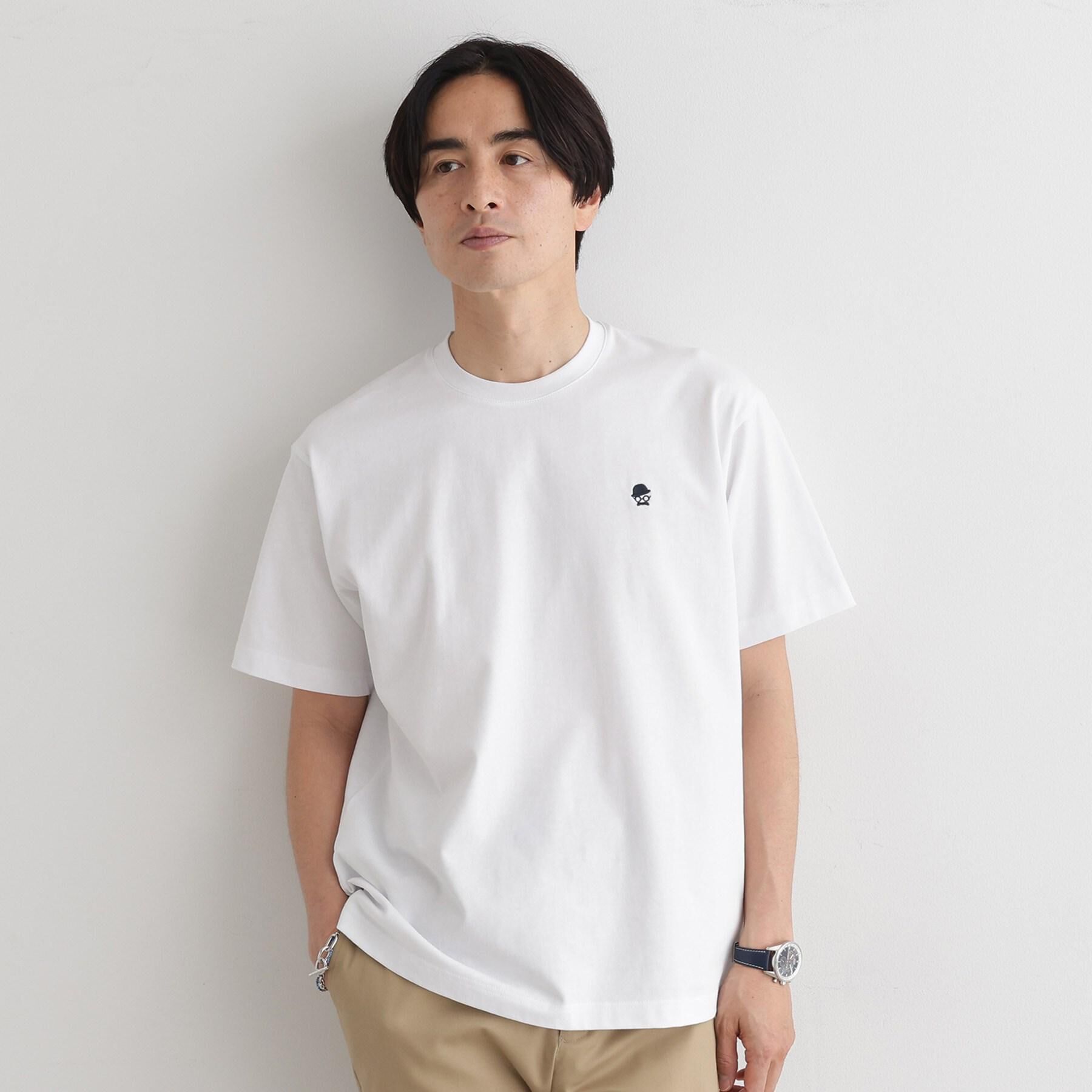 TAKEO KIKUCHI「【LIMITED】ワンポイント刺繍 半袖Tシャツ」|Tシャツ・カットソー|