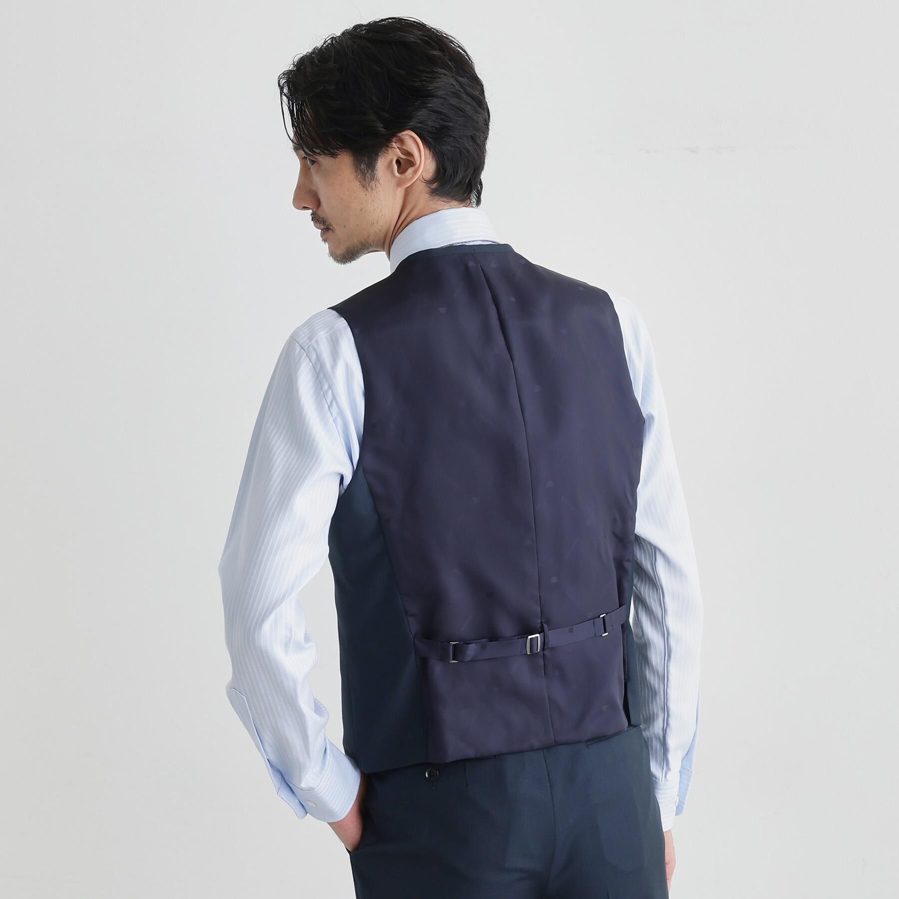 TAKEO KIKUCHI「ドーメル サージ ベスト」|スーツ|