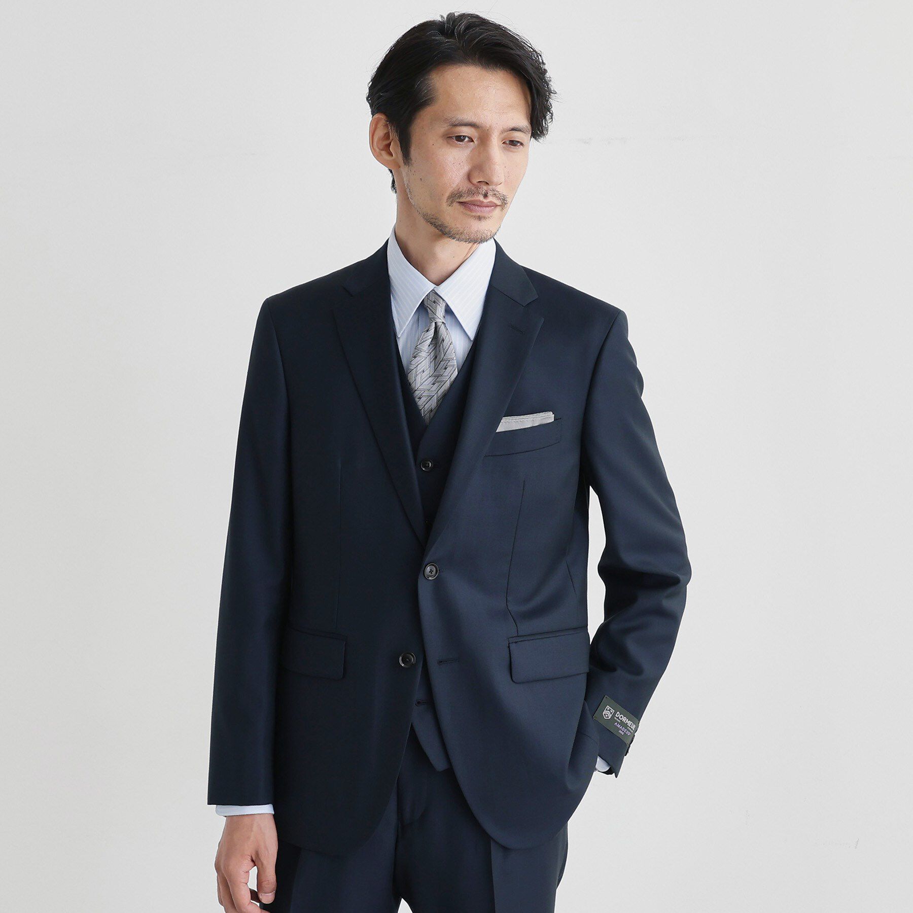 TAKEO KIKUCHI「ドーメル サージ スーツ」|スーツ|ネイビー(094)