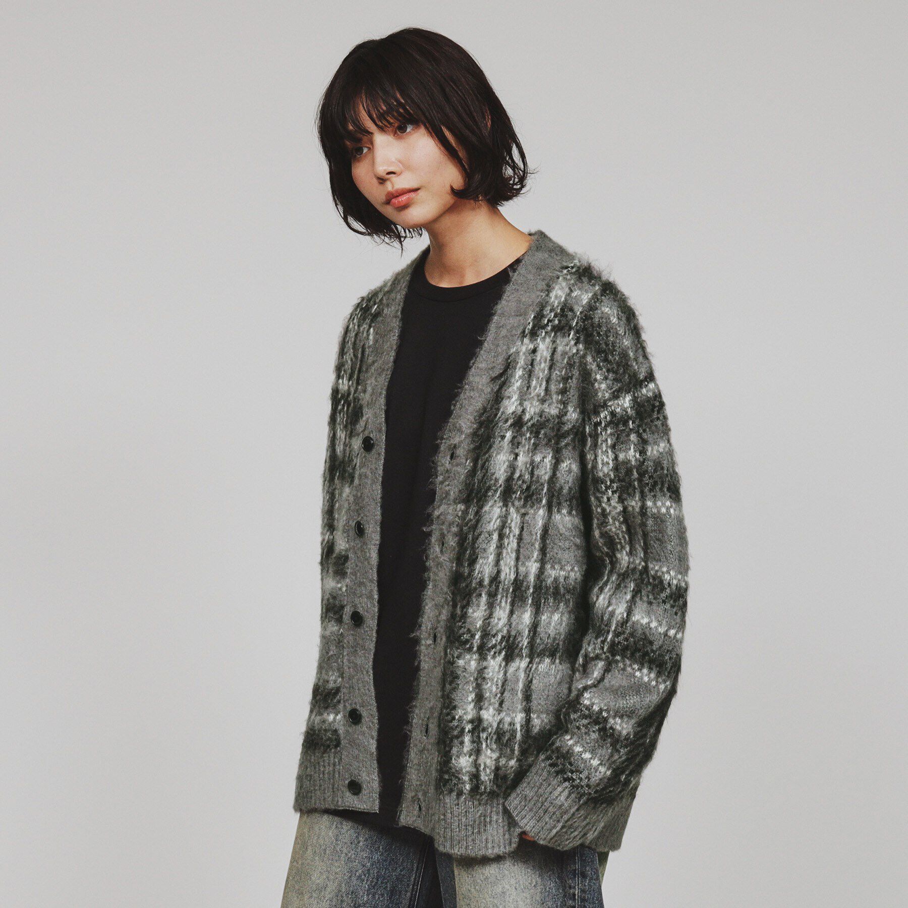 tk.TAKEO KIKUCHI「【全10色】シャギーカーディガン」|カーディガン|
