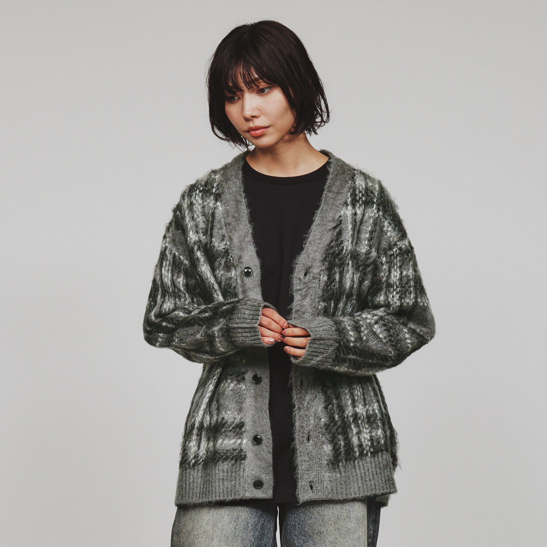 tk.TAKEO KIKUCHI「【全10色】シャギーカーディガン」|カーディガン|