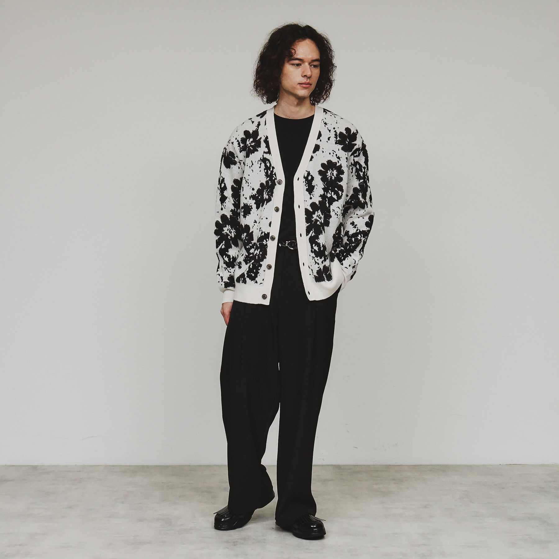 tk.TAKEO KIKUCHI「フラワージャカードカーディガン」|カーディガン|