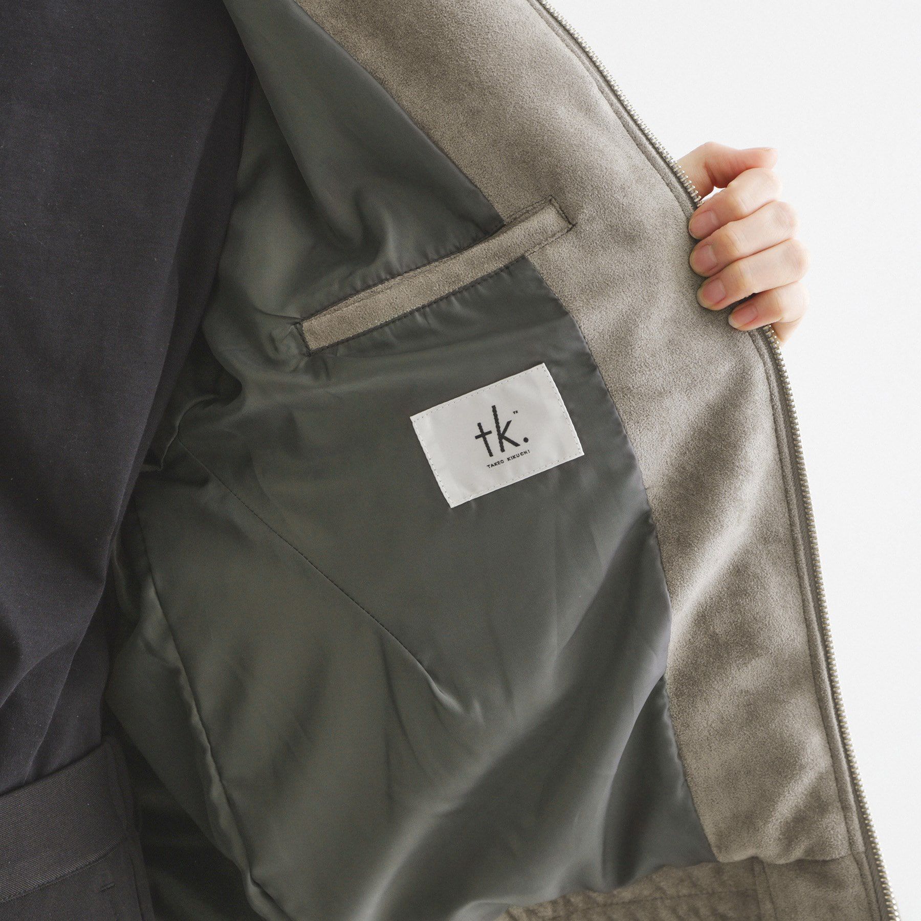 tk.TAKEO KIKUCHI「ジップショートブルゾン」|ブルゾン・スタジャン|
