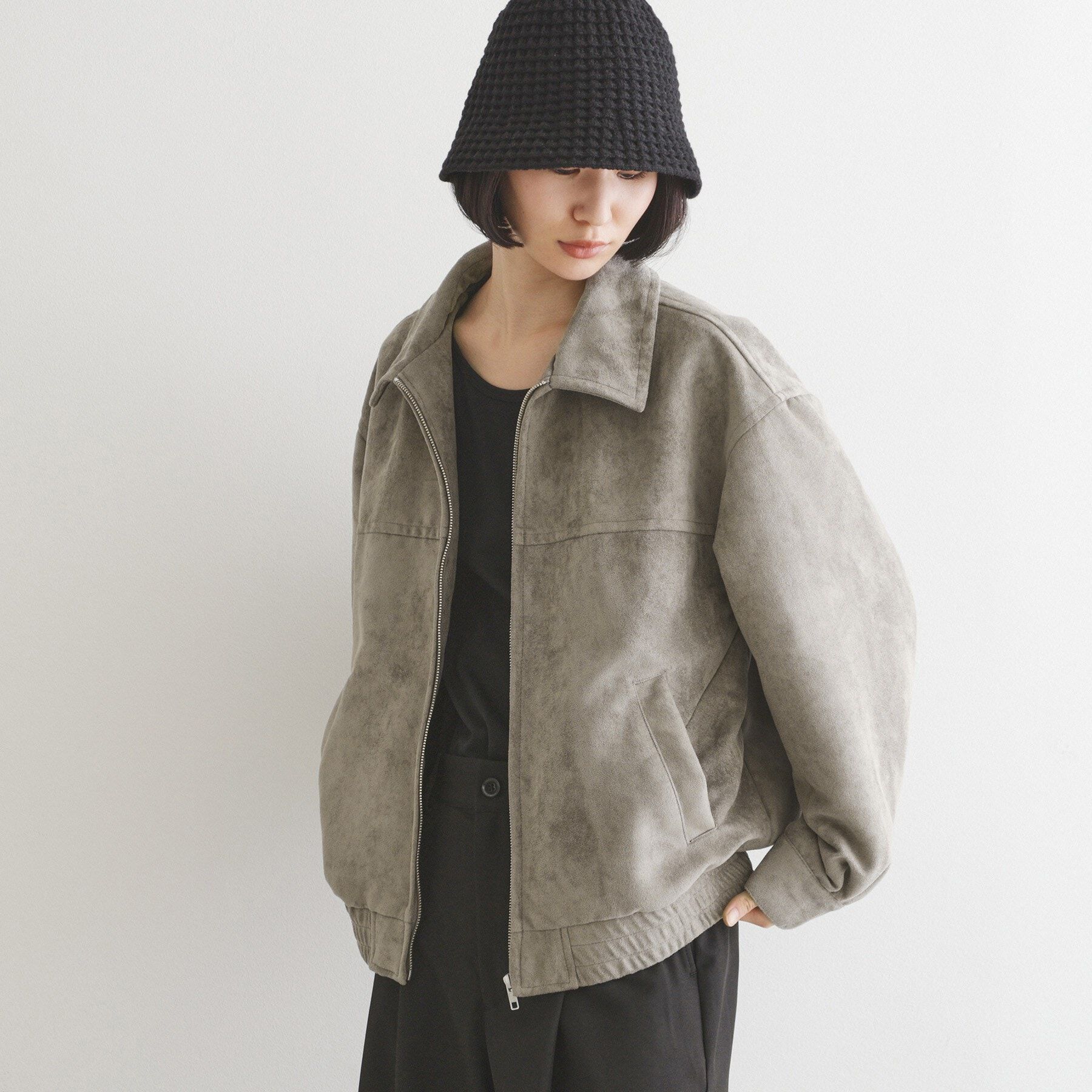 tk.TAKEO KIKUCHI「ジップショートブルゾン」|ブルゾン・スタジャン|