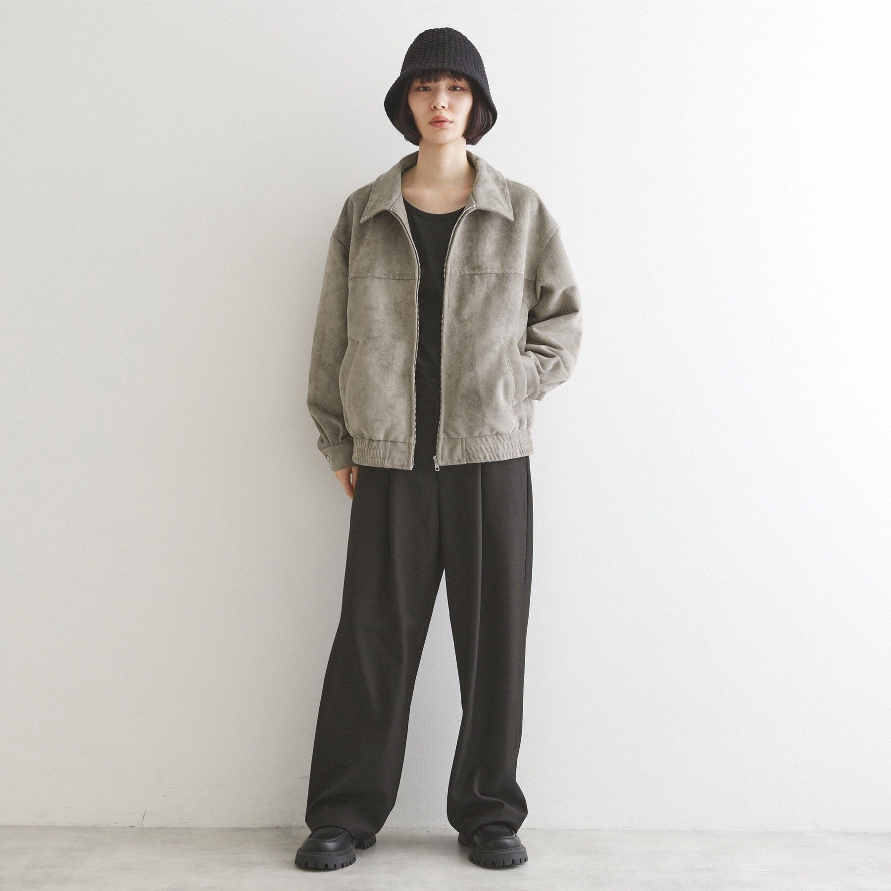 tk.TAKEO KIKUCHI「ジップショートブルゾン」|ブルゾン・スタジャン|