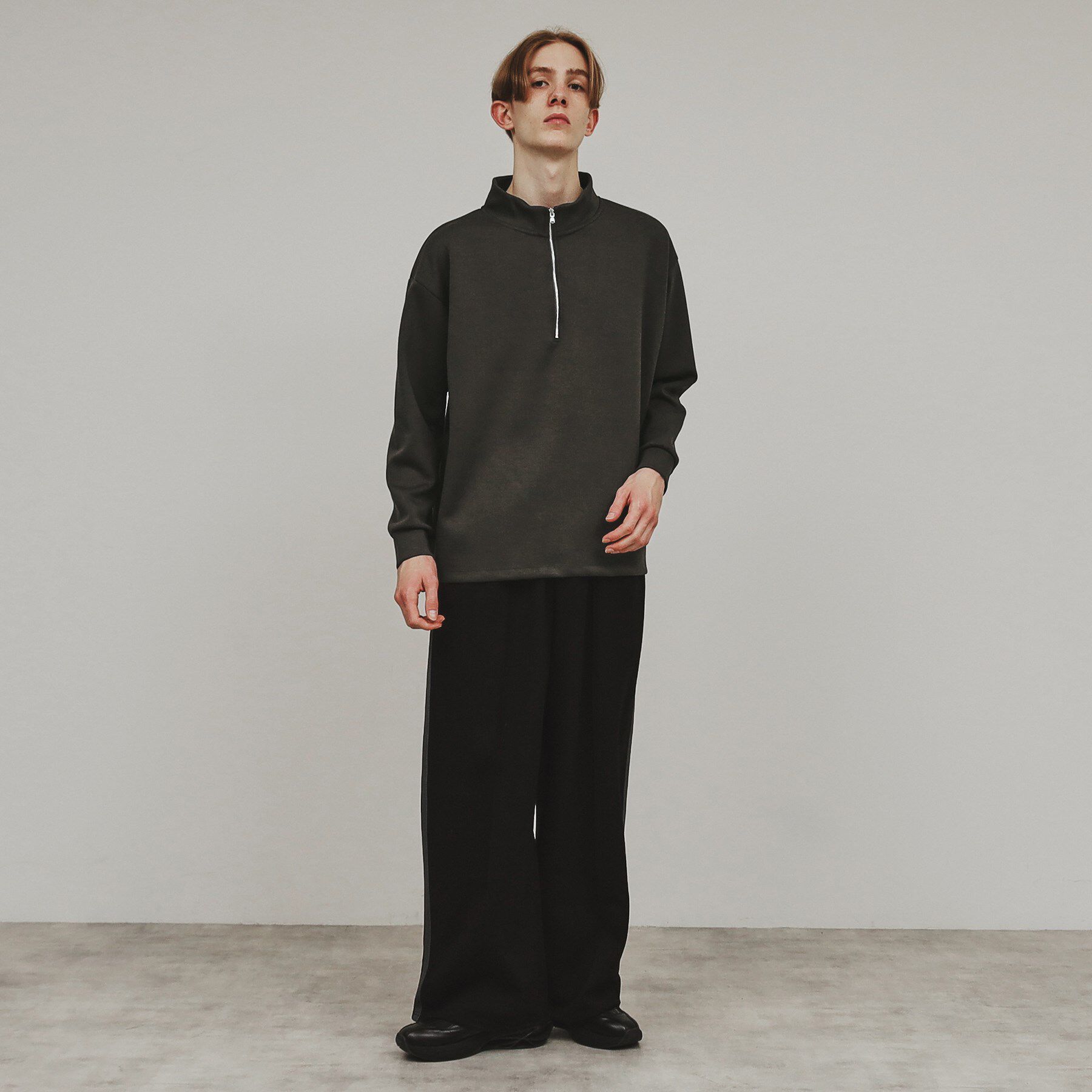 tk.TAKEO KIKUCHI「ポンチハーフジップトップス」|Tシャツ・カットソー|