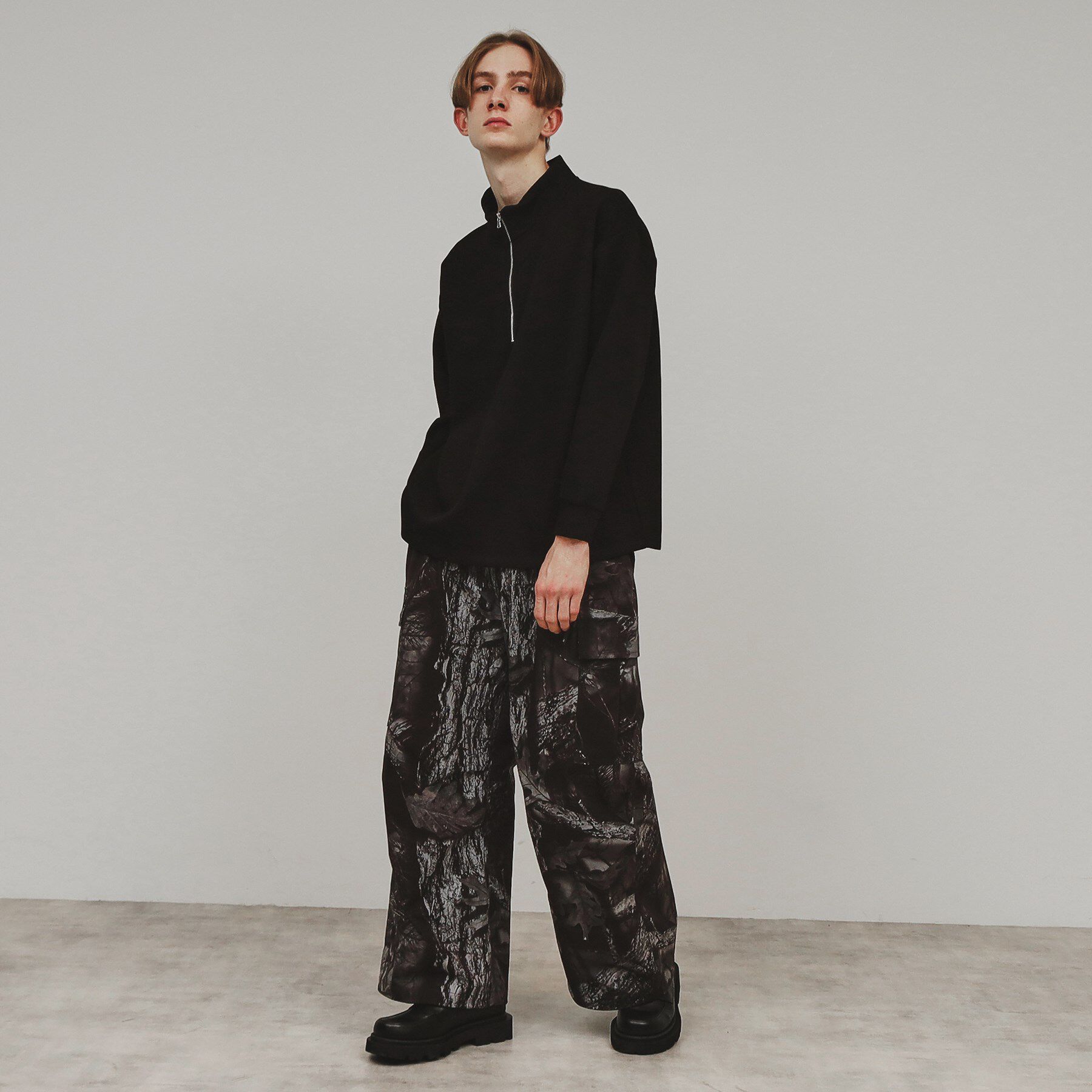 tk.TAKEO KIKUCHI「ポンチハーフジップトップス」|Tシャツ・カットソー|