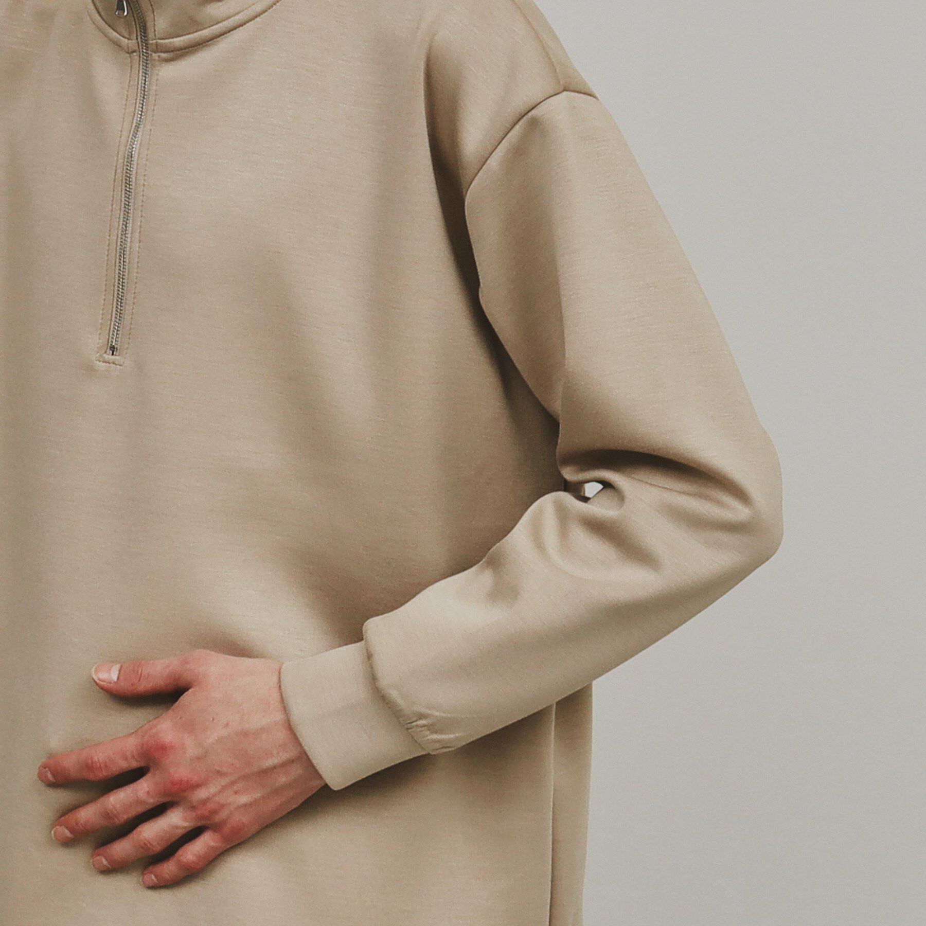 tk.TAKEO KIKUCHI「ポンチハーフジップトップス」|Tシャツ・カットソー|