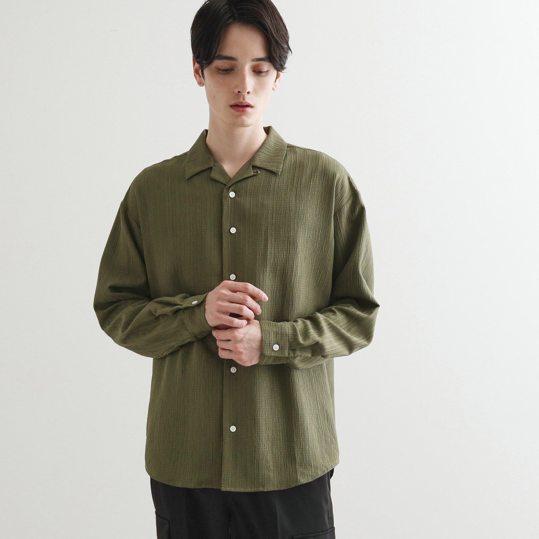 tk.TAKEO KIKUCHI「シアー楊柳シャツ」|シャツ・ブラウス|