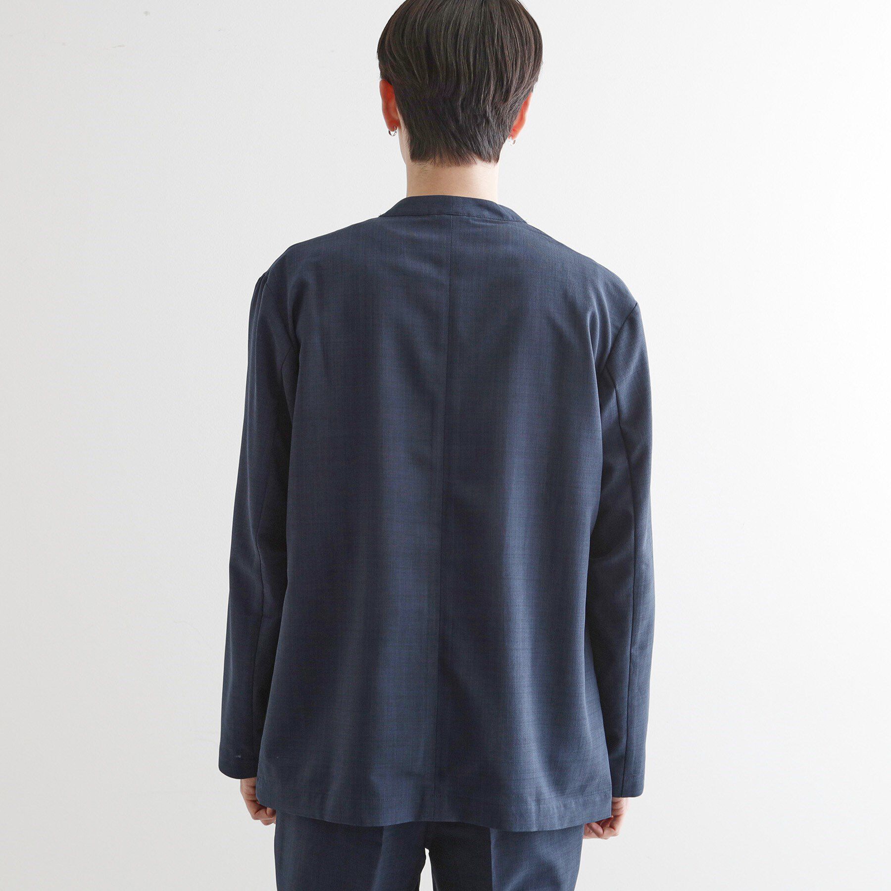 tk.TAKEO KIKUCHI「【2点セットジャケット＋パンツ】エアリードライノーカラージャケット＆スラックス」|スーツ|