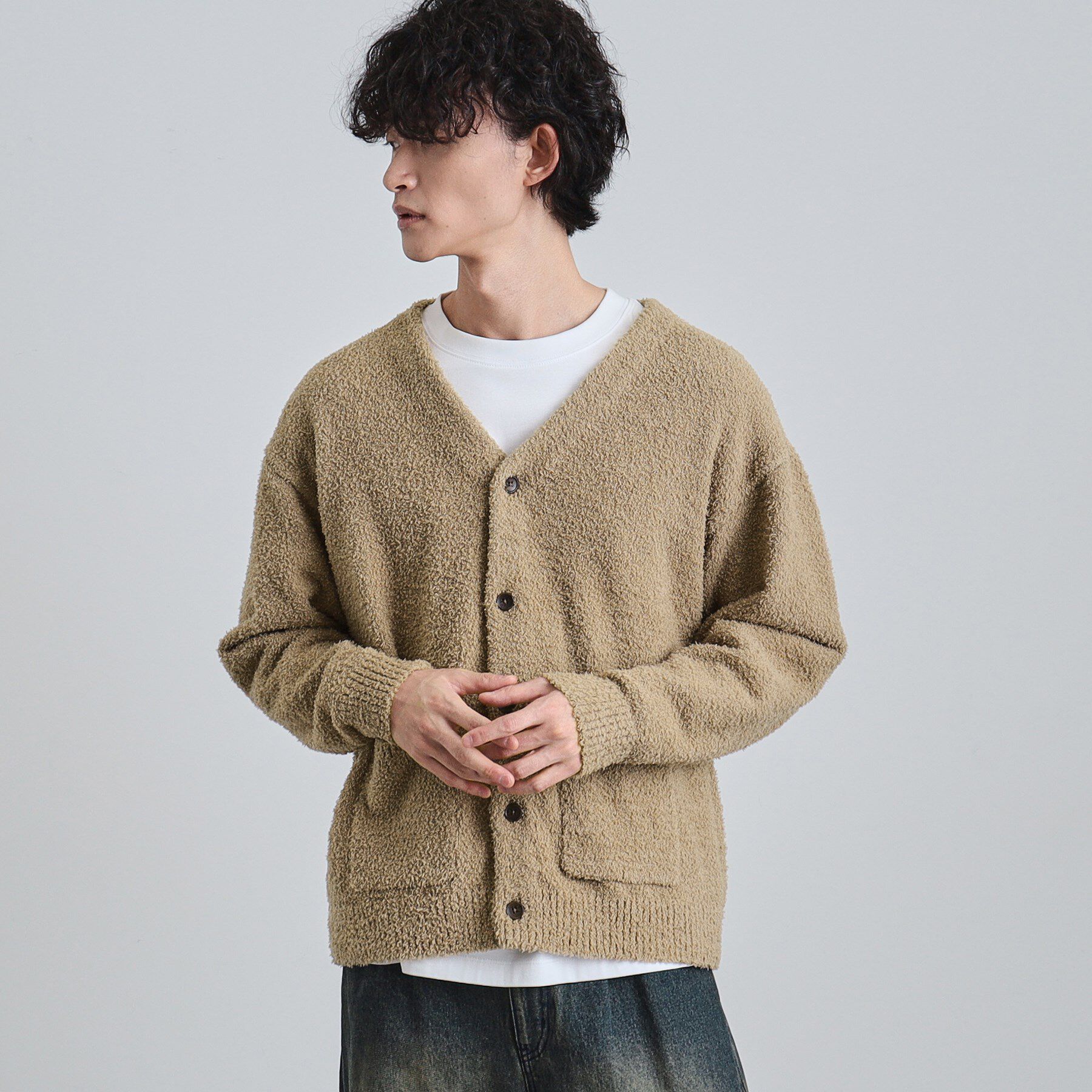 tk.TAKEO KIKUCHI「モールニット カーディガン」|カーディガン|