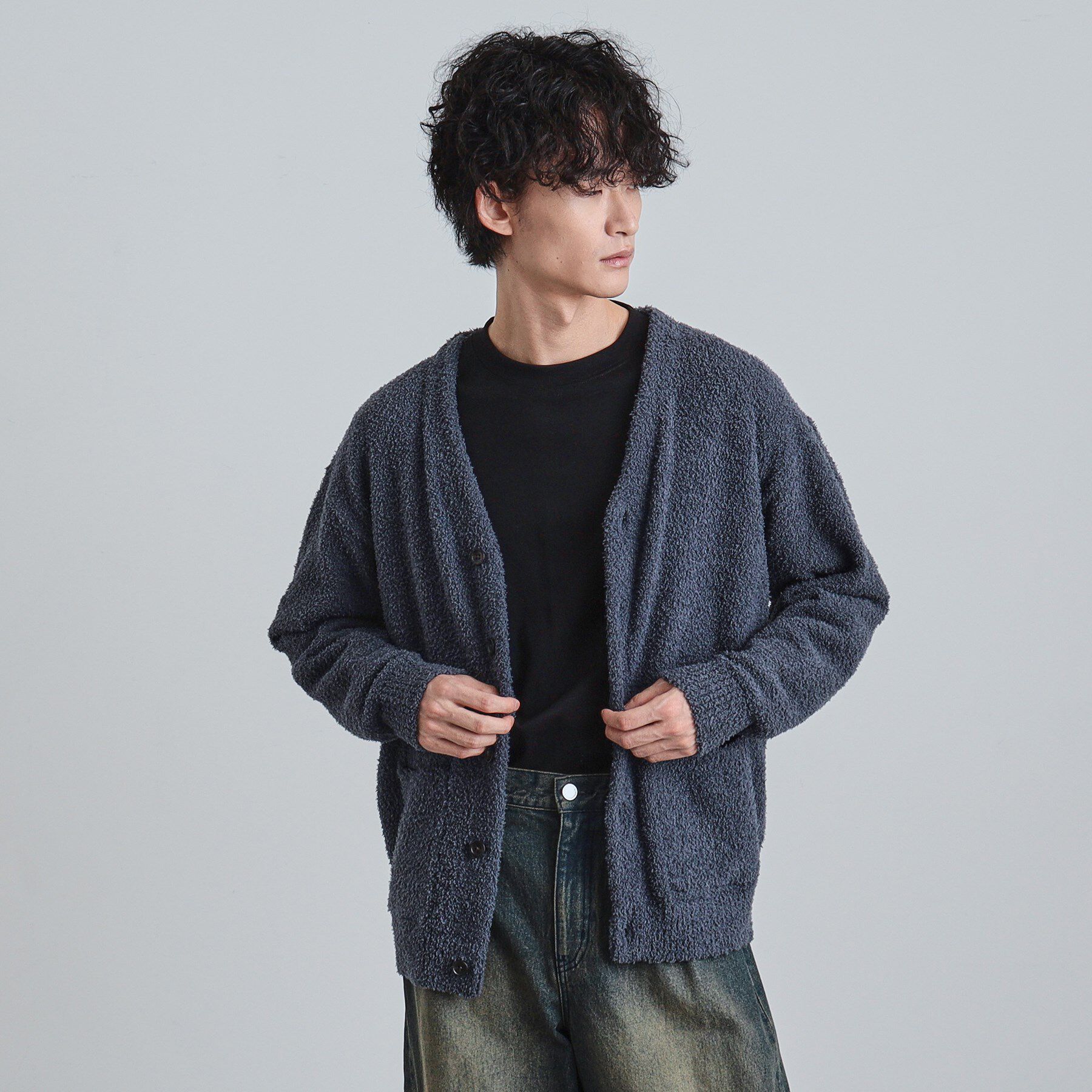 tk.TAKEO KIKUCHI「モールニット カーディガン」|カーディガン|