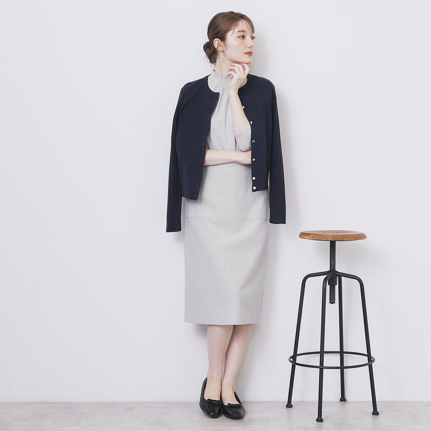 index「ストレッチタイトスカート【洗濯機OK/防シワ/抗ピル】《S～3L》」|スカート|