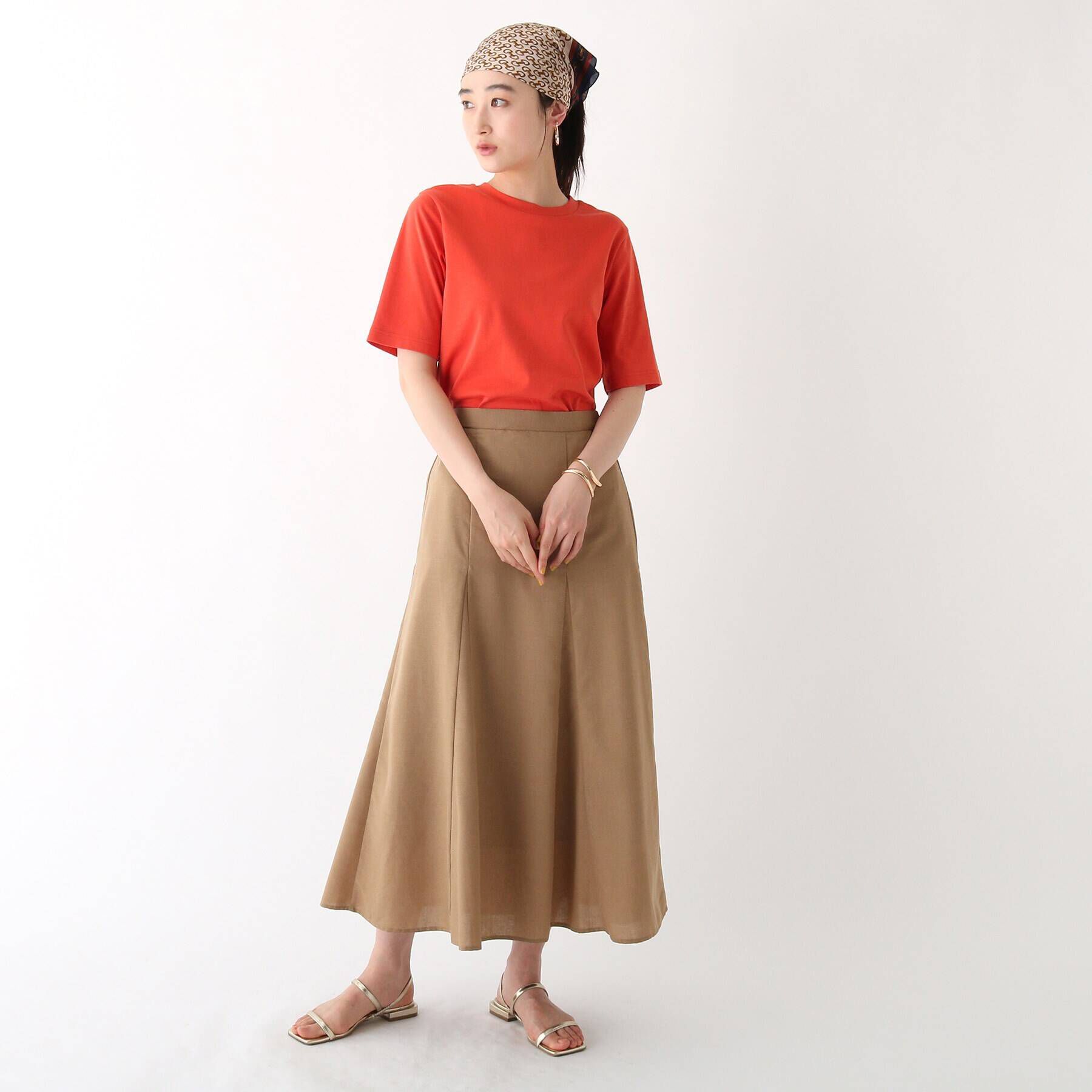 OPAQUE.CLIP「◆アイスタッチシルキーコットン クルーネックTシャツ【WEB限定サイズ】」|Tシャツ・カットソー|