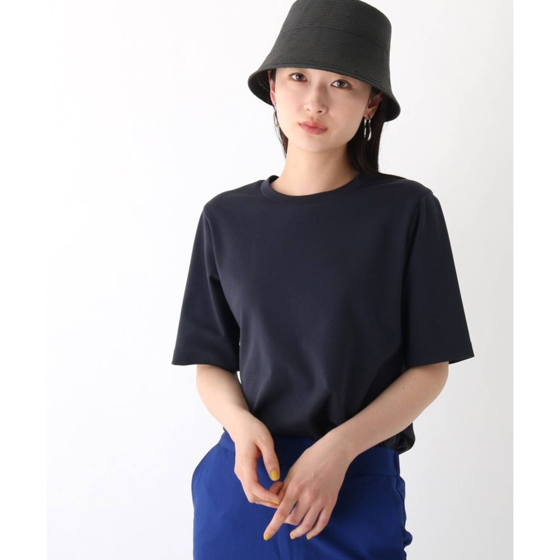 OPAQUE.CLIP「◆アイスタッチシルキーコットン クルーネックTシャツ【WEB限定サイズ】」|Tシャツ・カットソー|