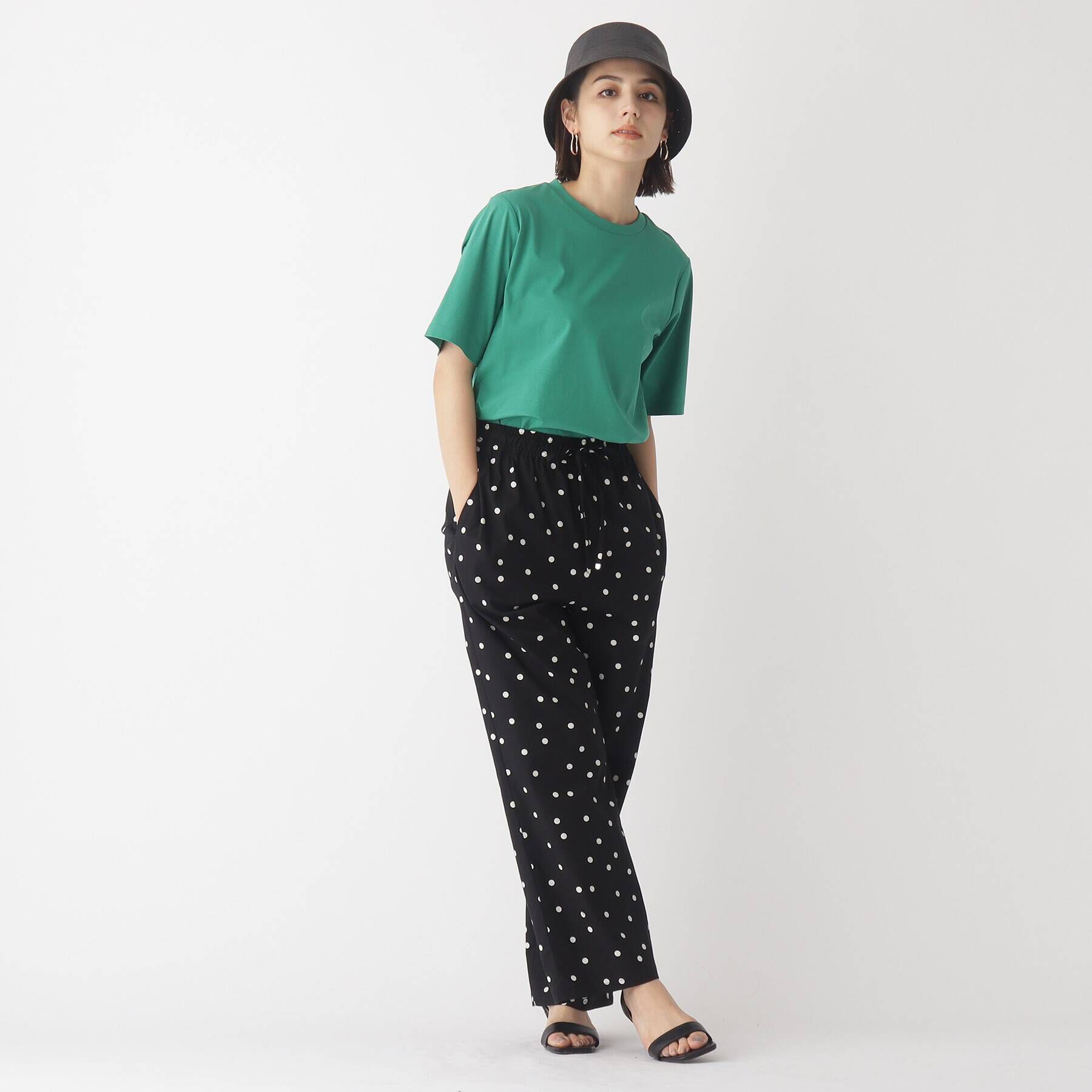 OPAQUE.CLIP「◆アイスタッチシルキーコットン クルーネックTシャツ【WEB限定サイズ】」|Tシャツ・カットソー|