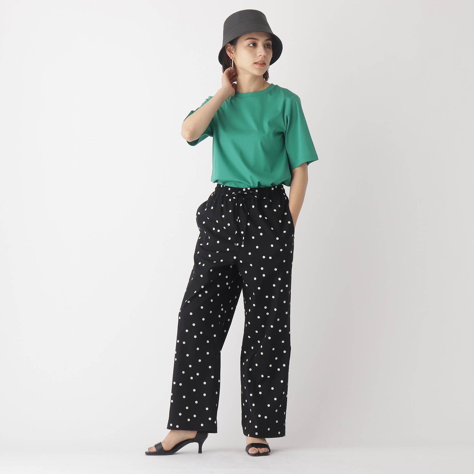 OPAQUE.CLIP「◆アイスタッチシルキーコットン クルーネックTシャツ【WEB限定サイズ】」|Tシャツ・カットソー|