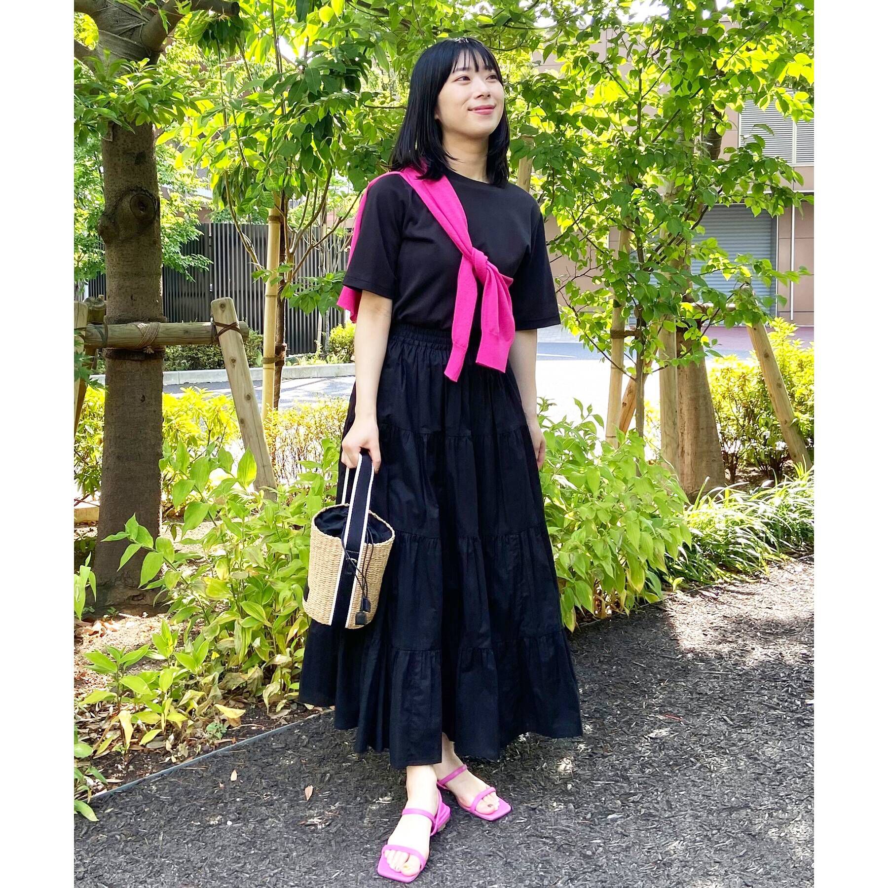 OPAQUE.CLIP「◆アイスタッチシルキーコットン クルーネックTシャツ【WEB限定サイズ】」|Tシャツ・カットソー|