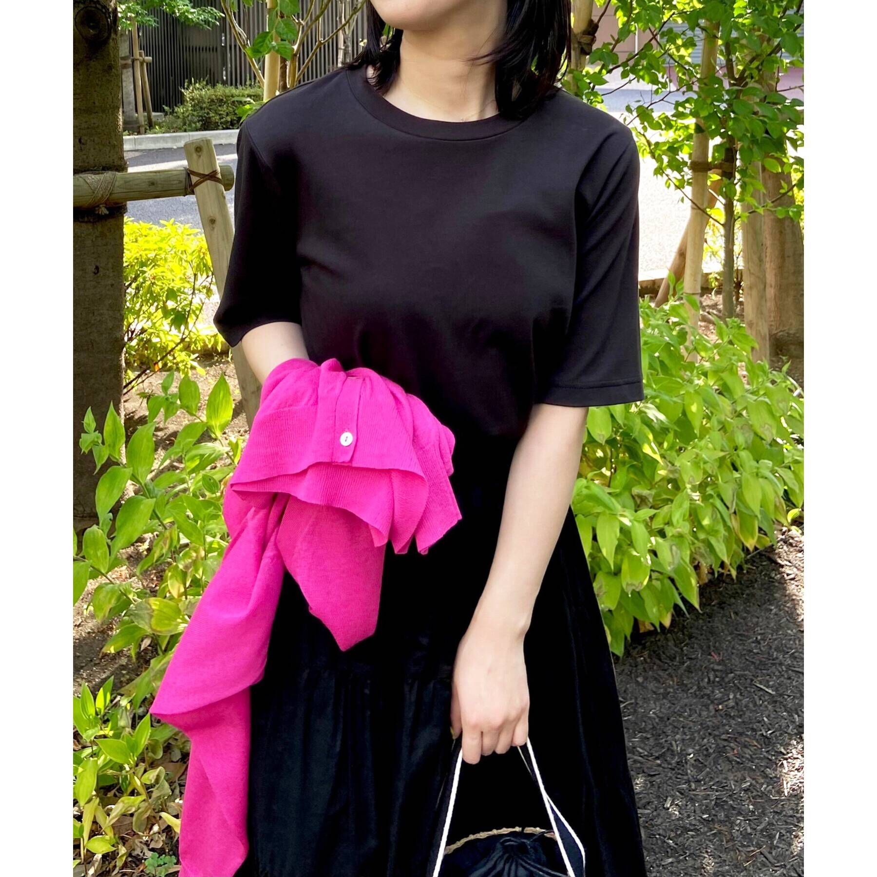 OPAQUE.CLIP「◆アイスタッチシルキーコットン クルーネックTシャツ【WEB限定サイズ】」|Tシャツ・カットソー|